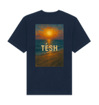 French Navy Printed T-shirt Back