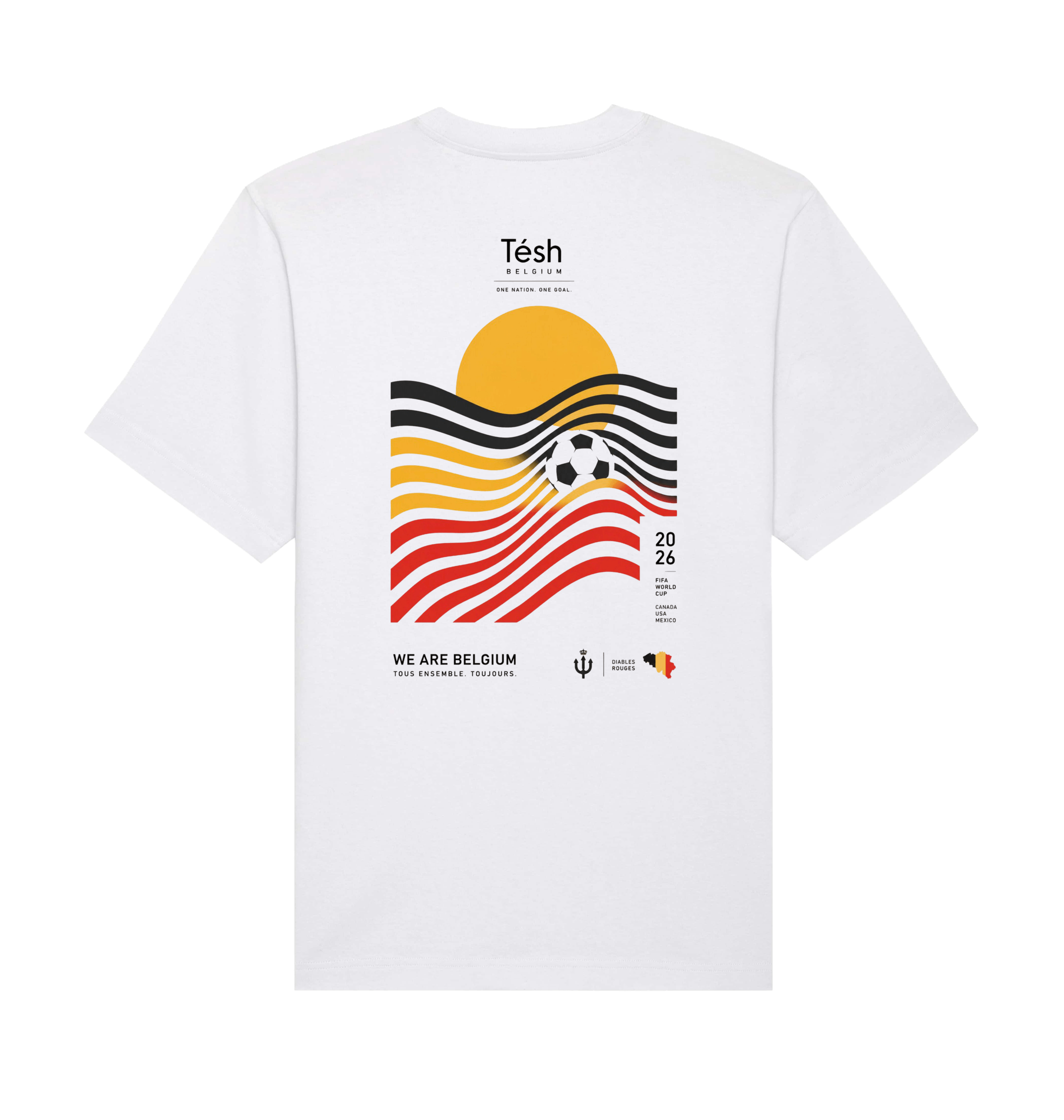 White Printed T-shirt Back