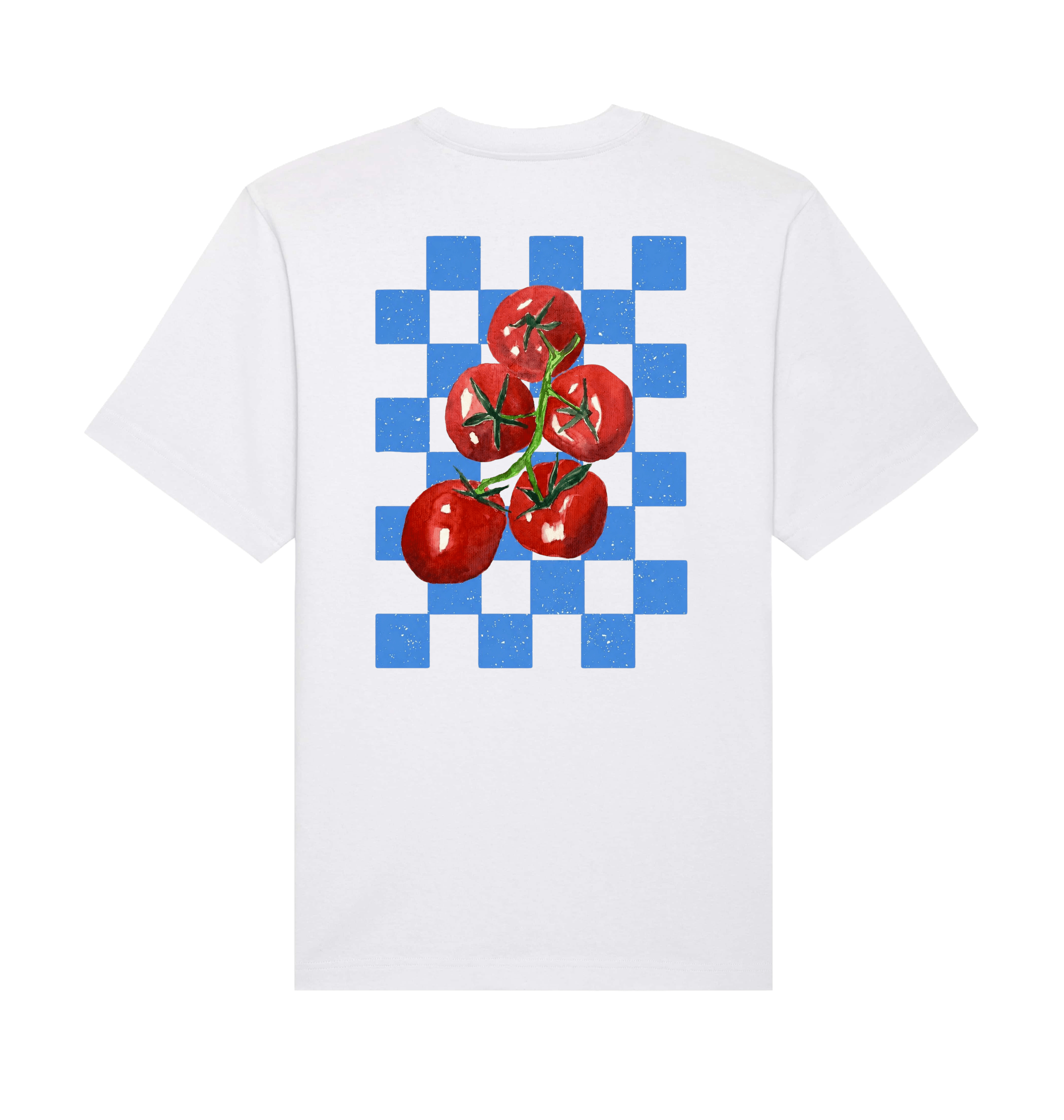 White Printed T-shirt Back