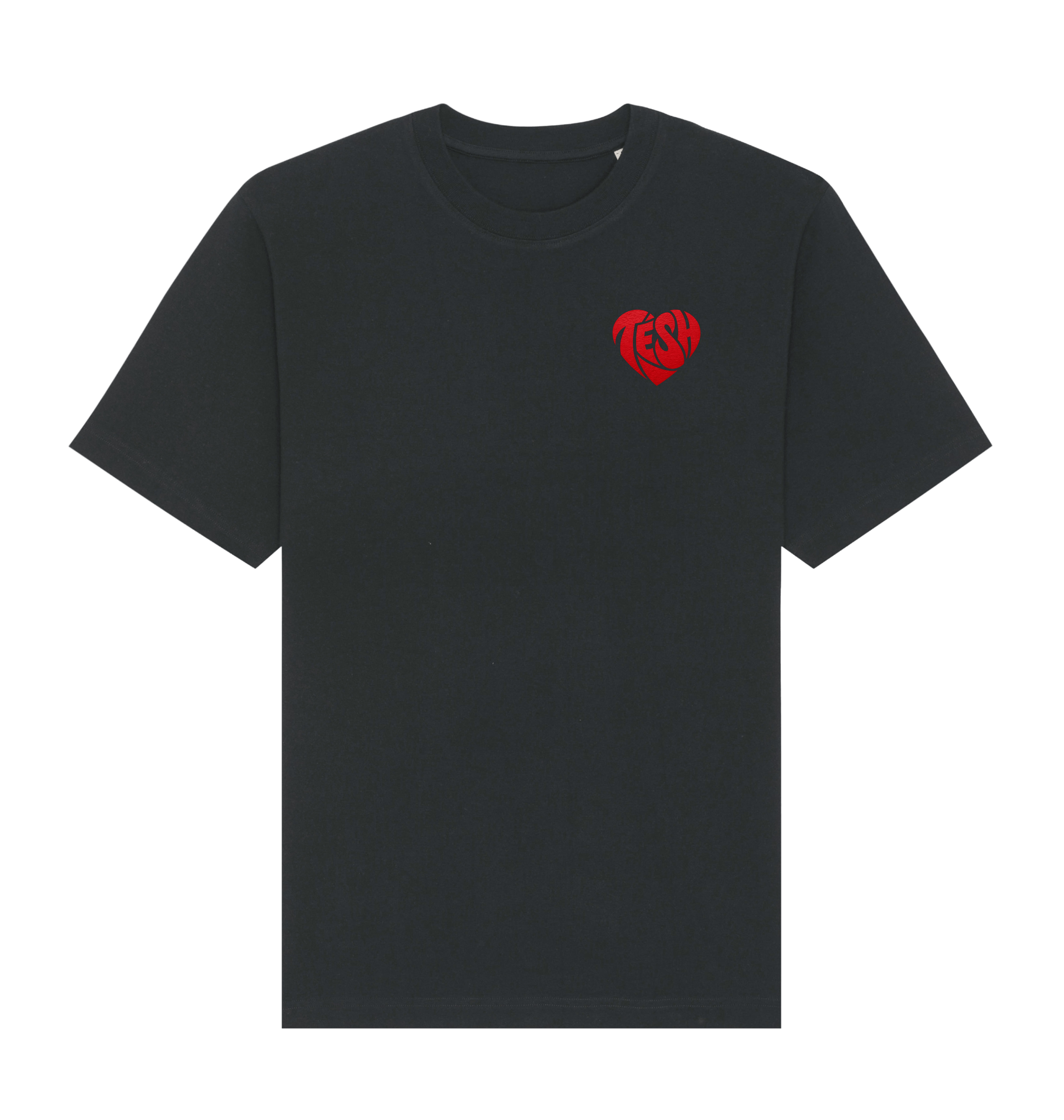 Black Printed T-shirt Front