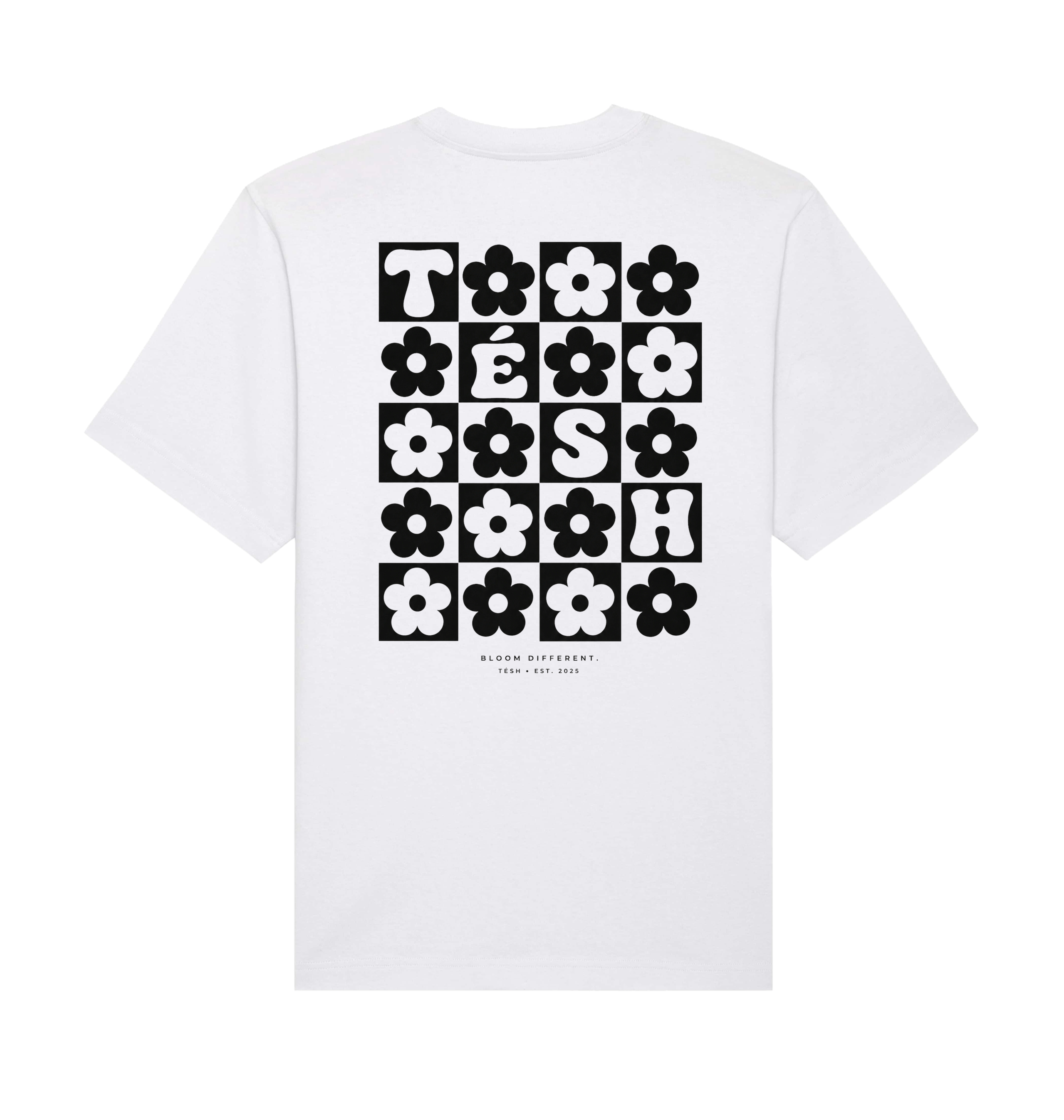 White Printed T-shirt Back