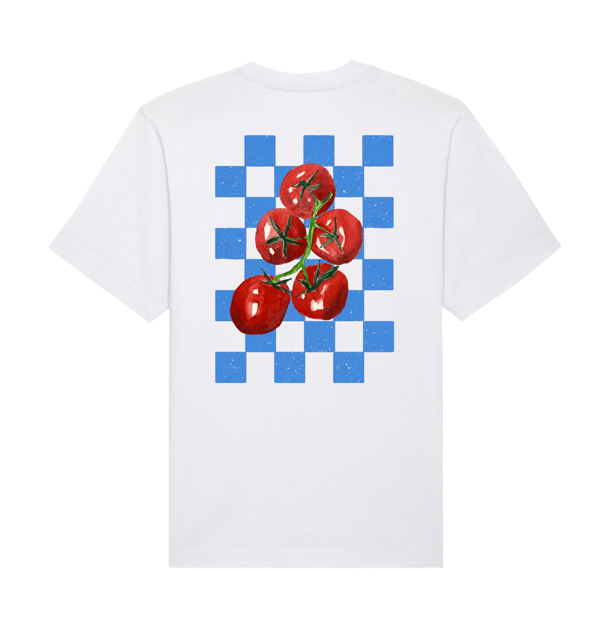 White Printed T-shirt Back
