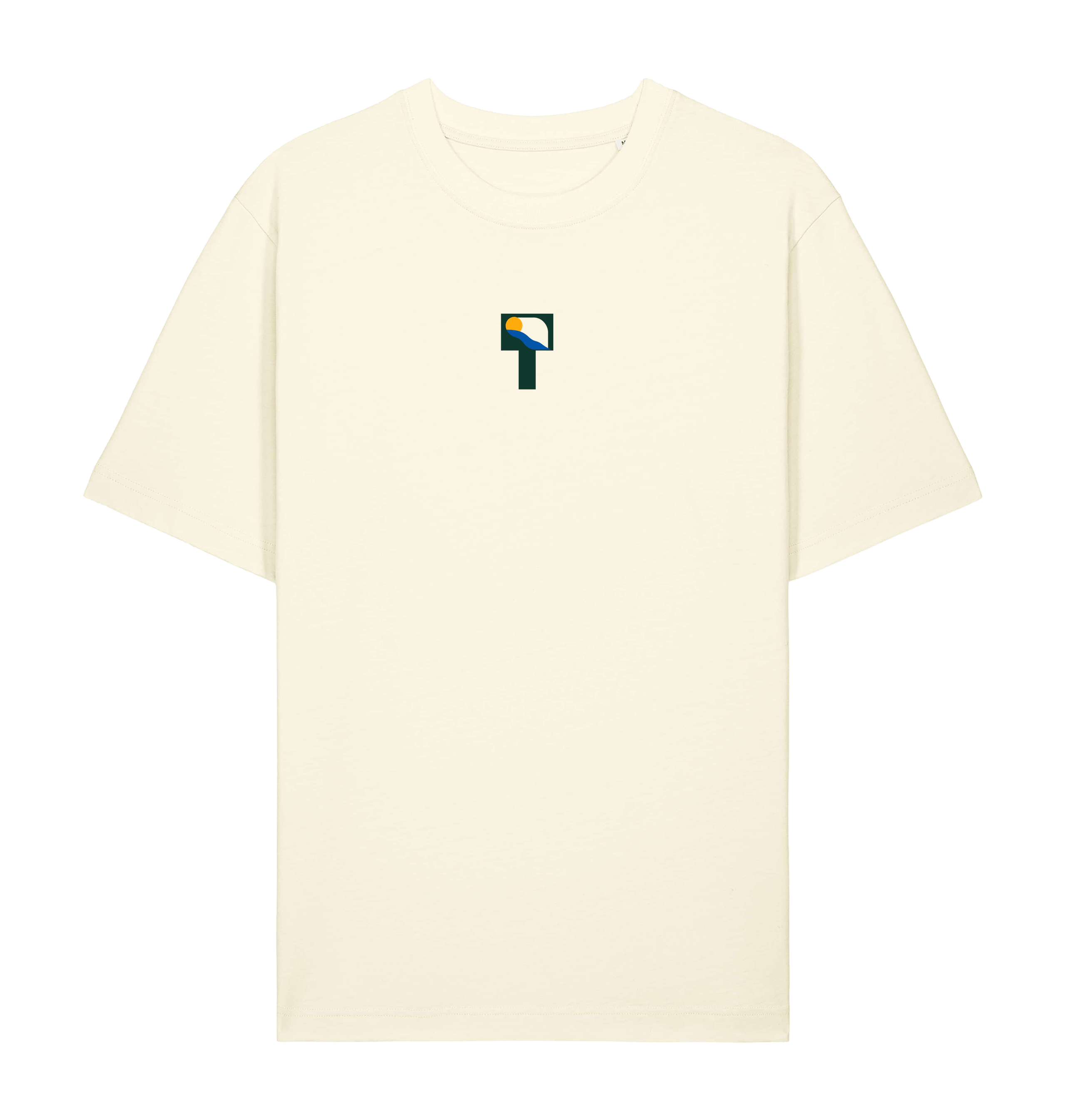 Cream Printed T-shirt Front