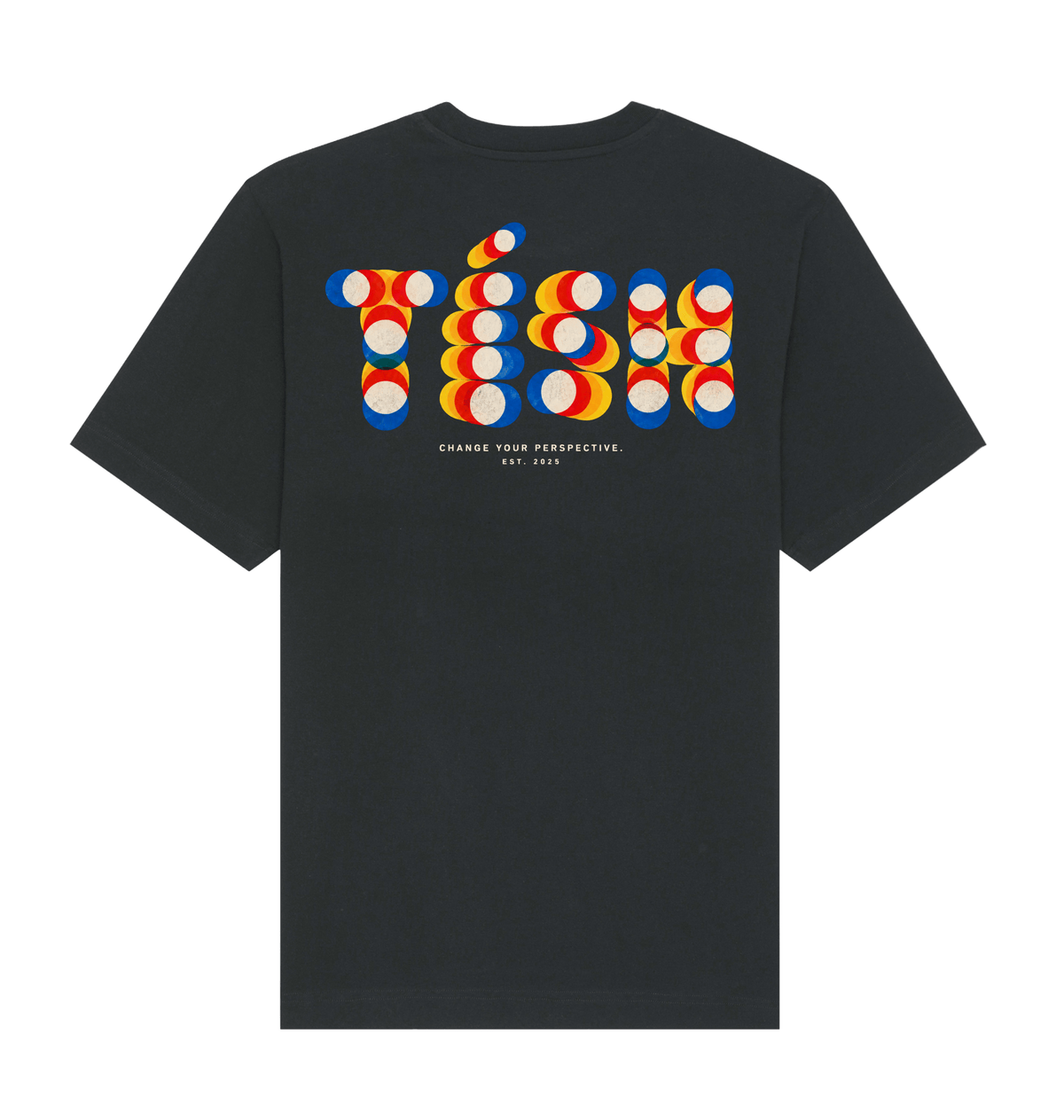 Black Printed T-shirt Back