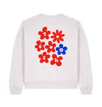 Cool Heather Grey Printed Sweater Back