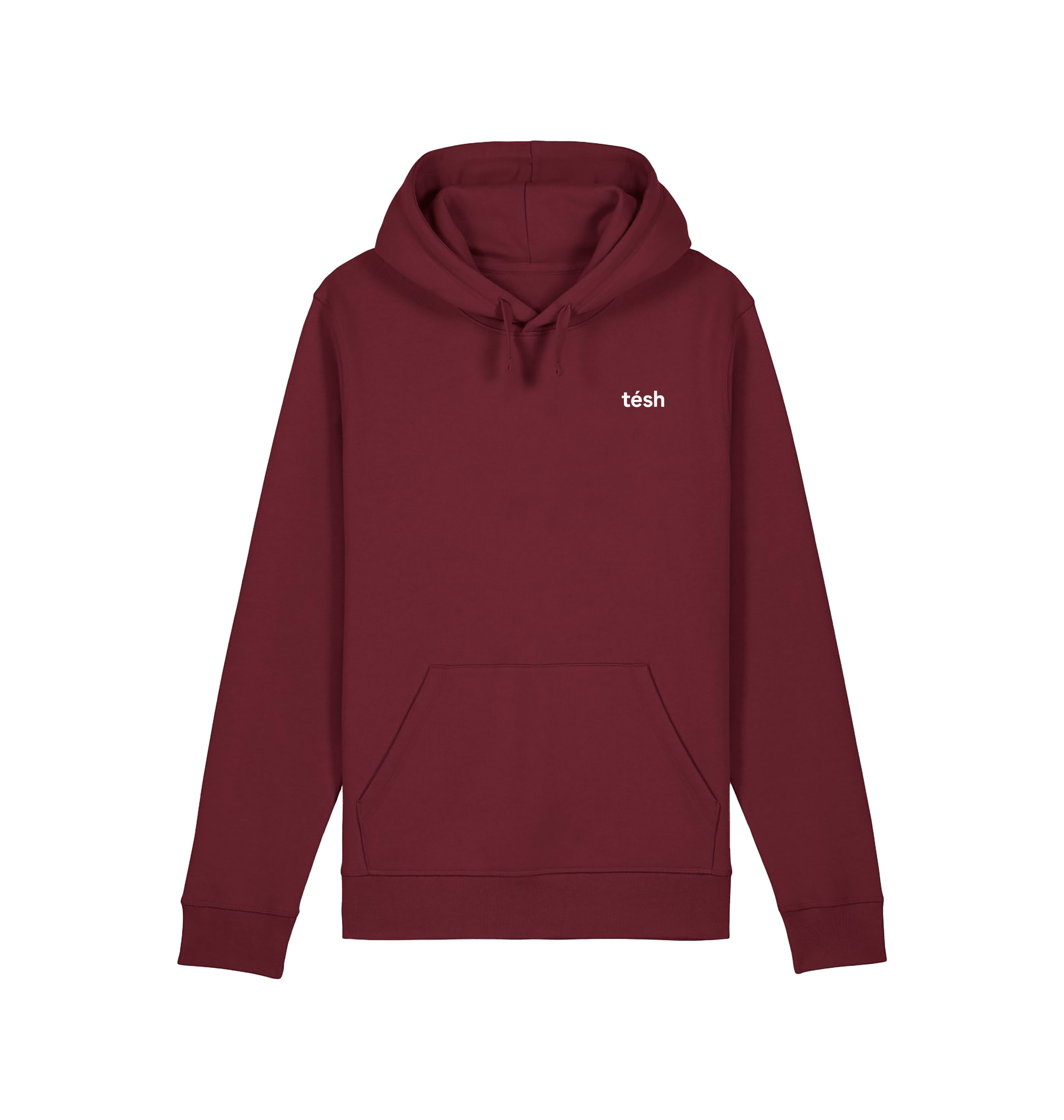 Burgundy Printed Hoody Front
