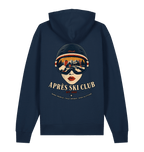 French Navy Printed Sweater Back