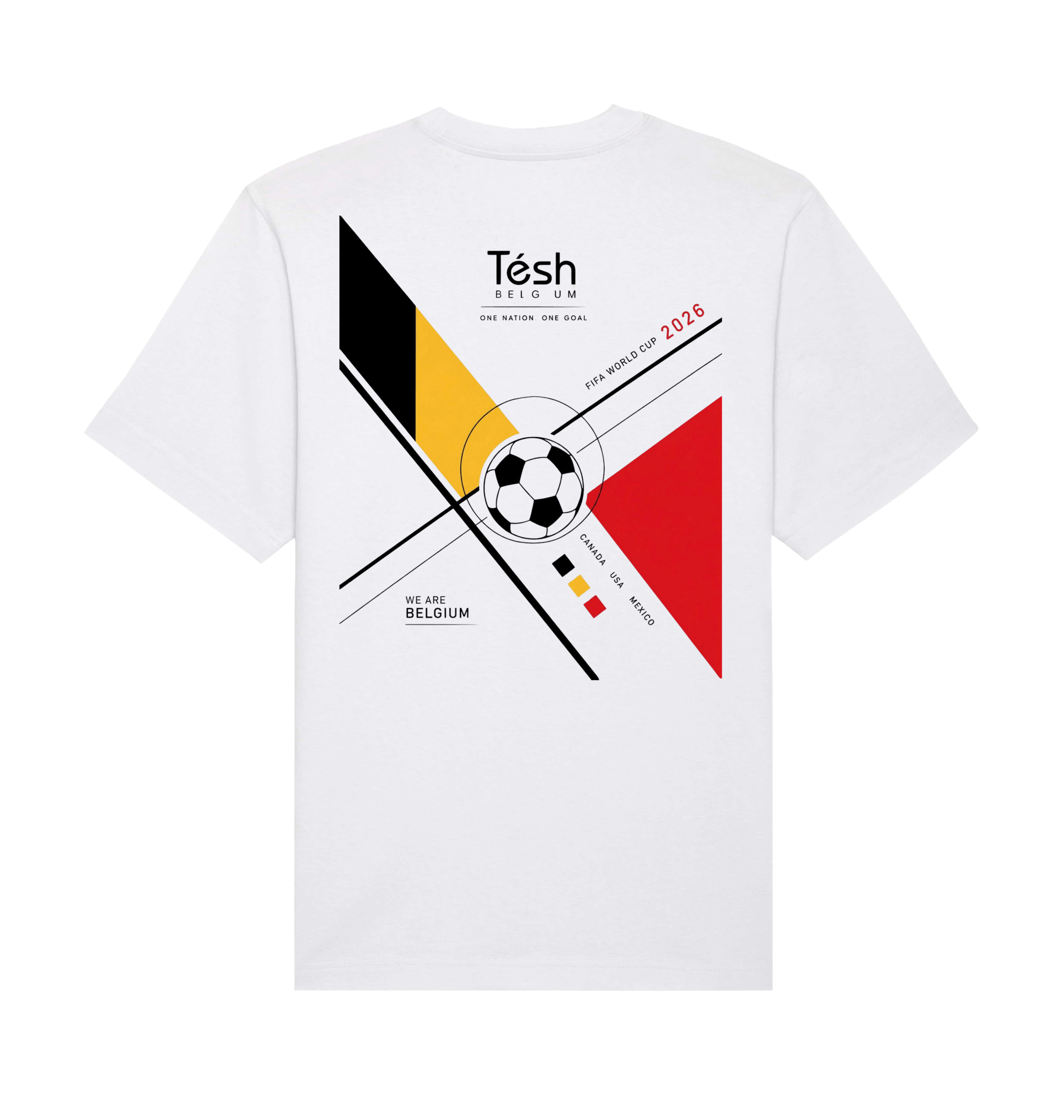 White Printed T-shirt Back