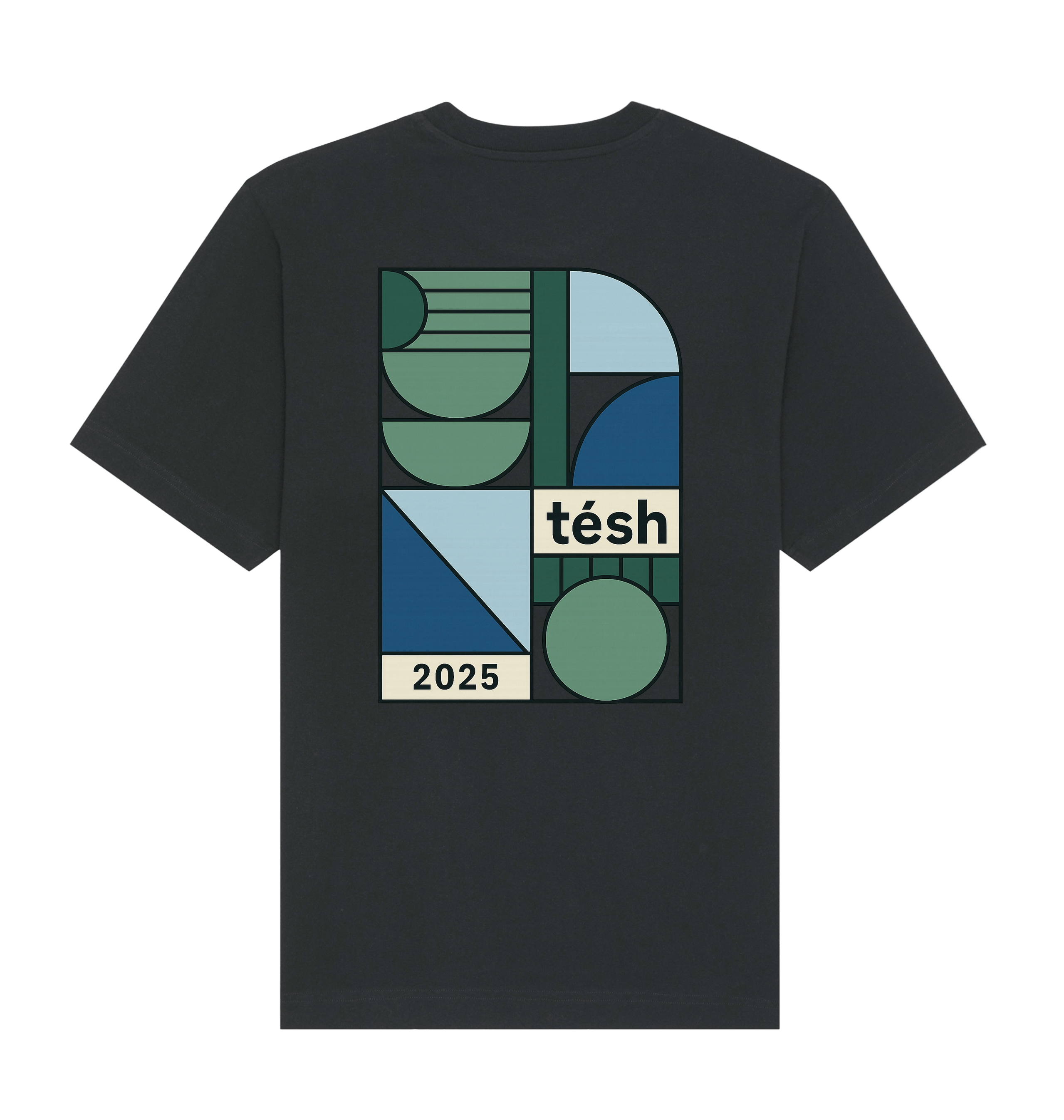 Black Printed T-shirt Back