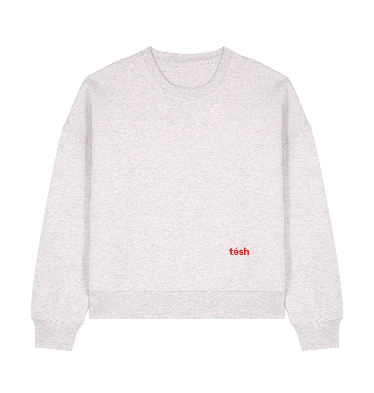 Cool Heather Grey Printed Sweater Front