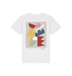 White Printed Kids T-Shirt Back