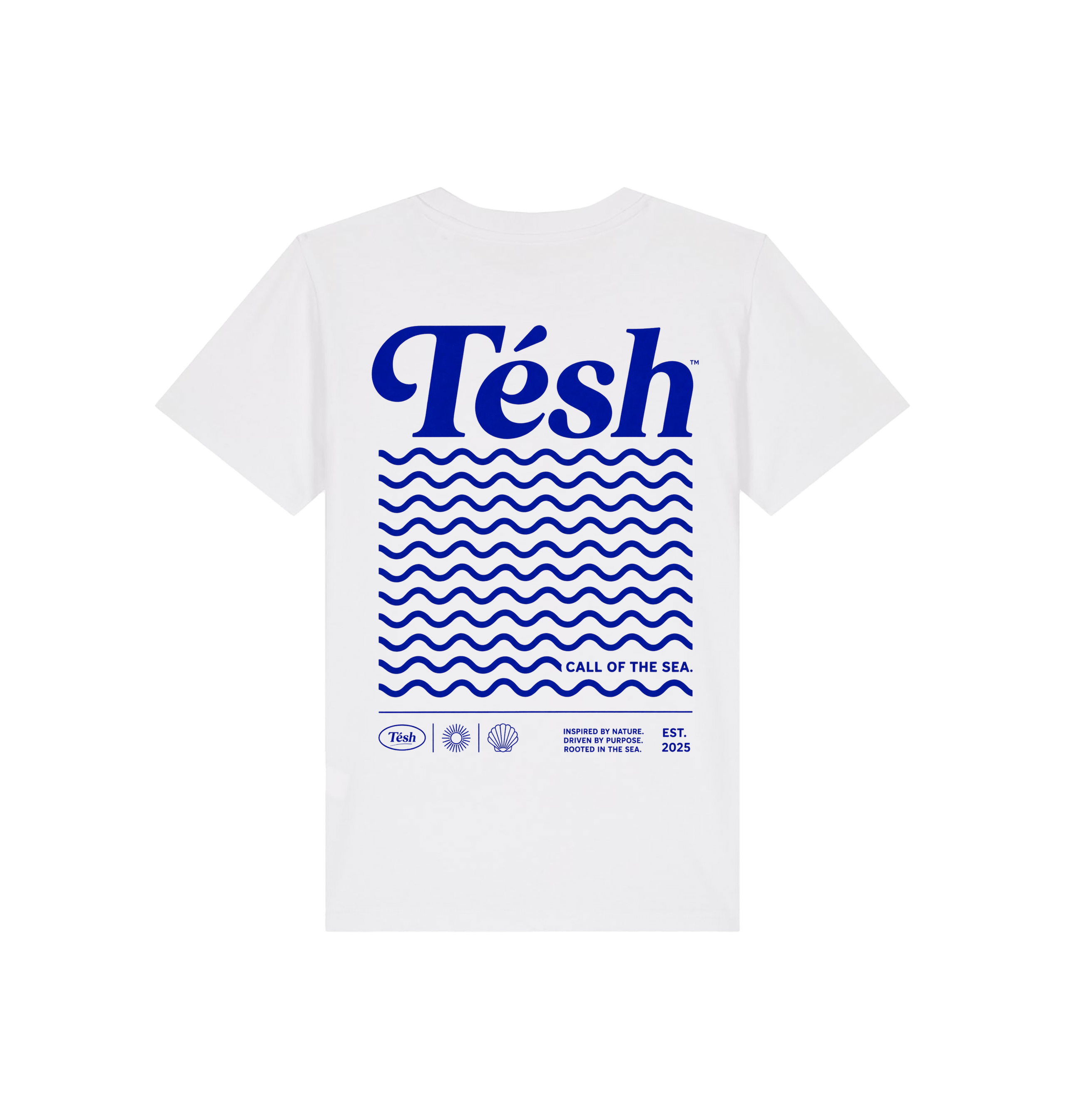 White Printed Kids T-Shirt Back