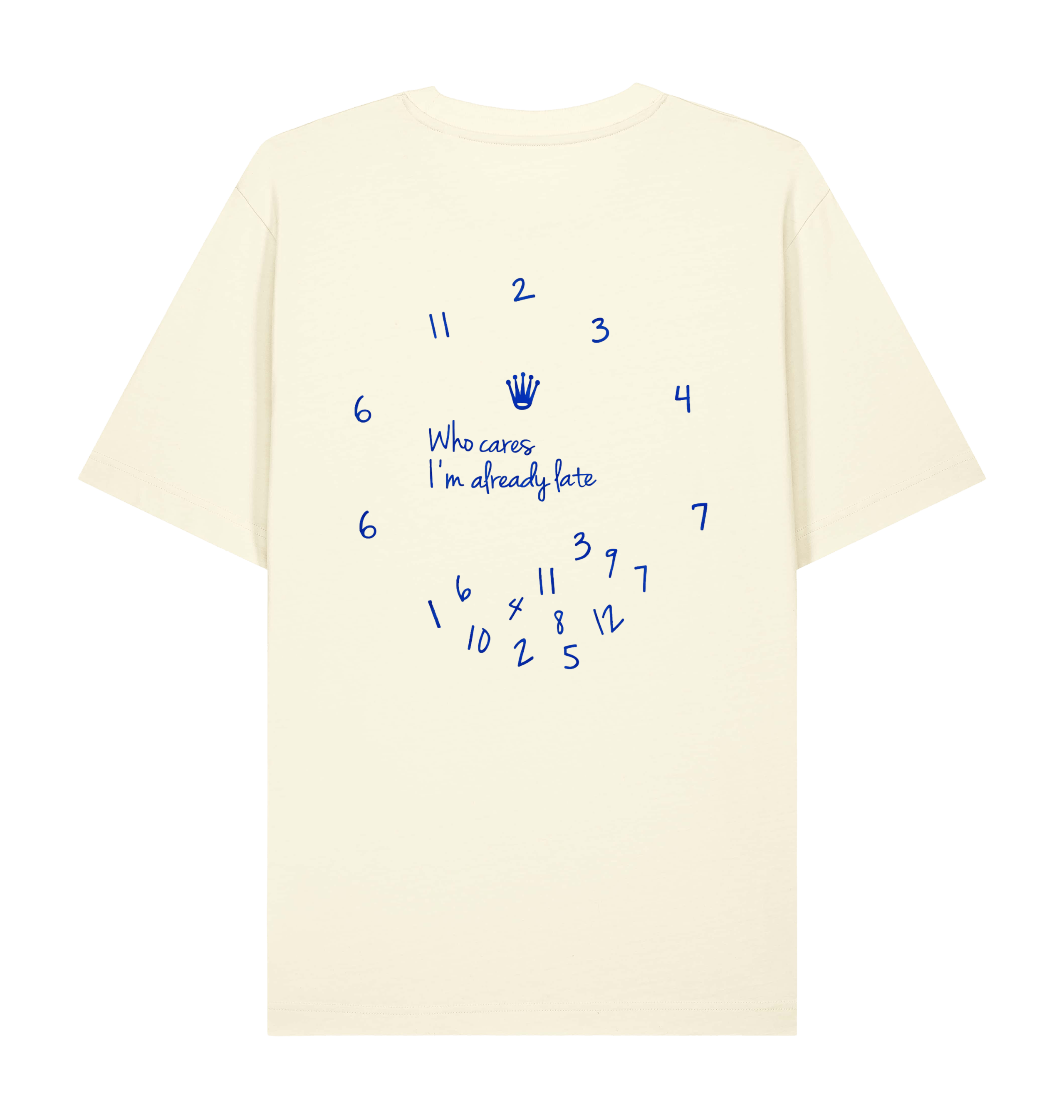 Cream Printed T-shirt Back