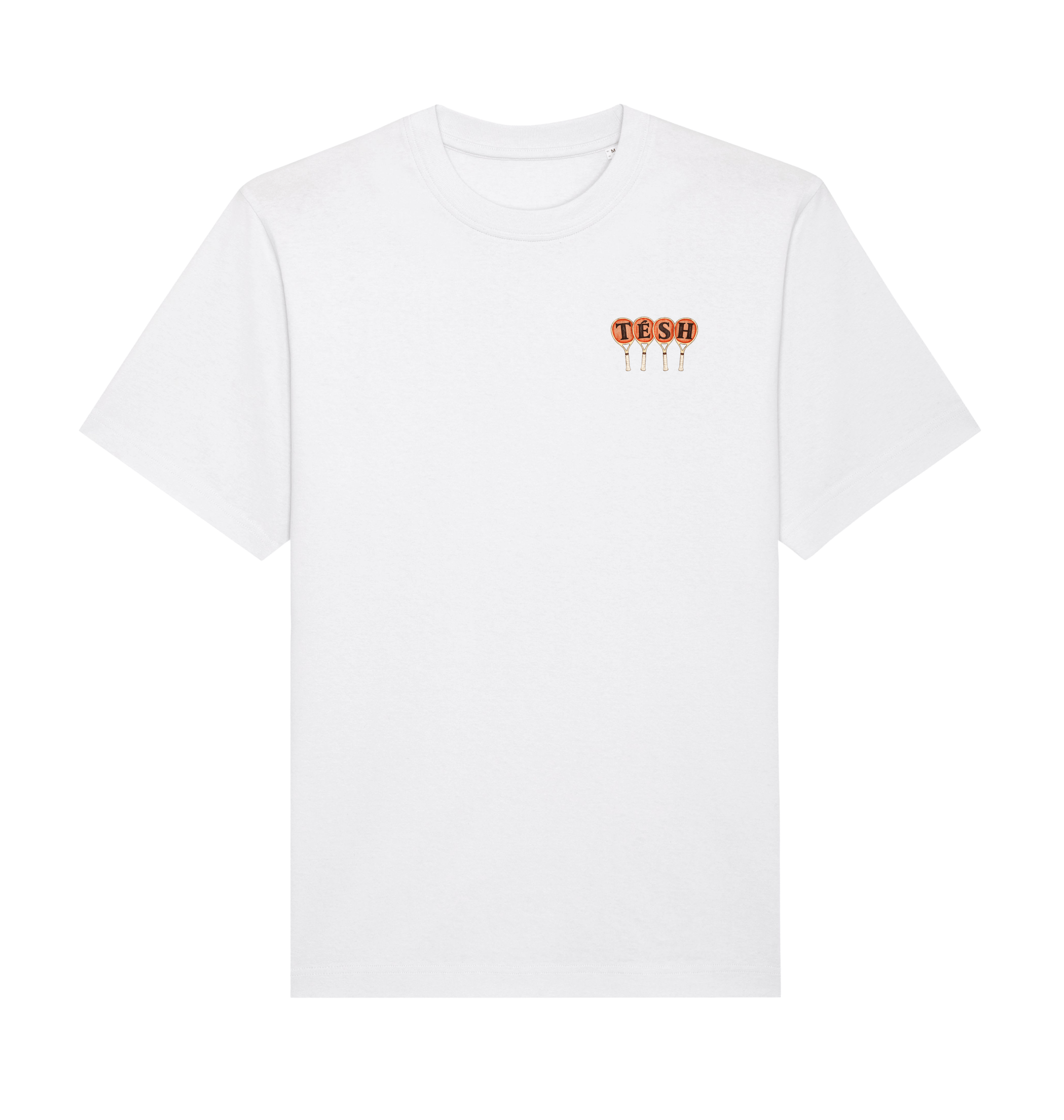 White Printed T-shirt Front