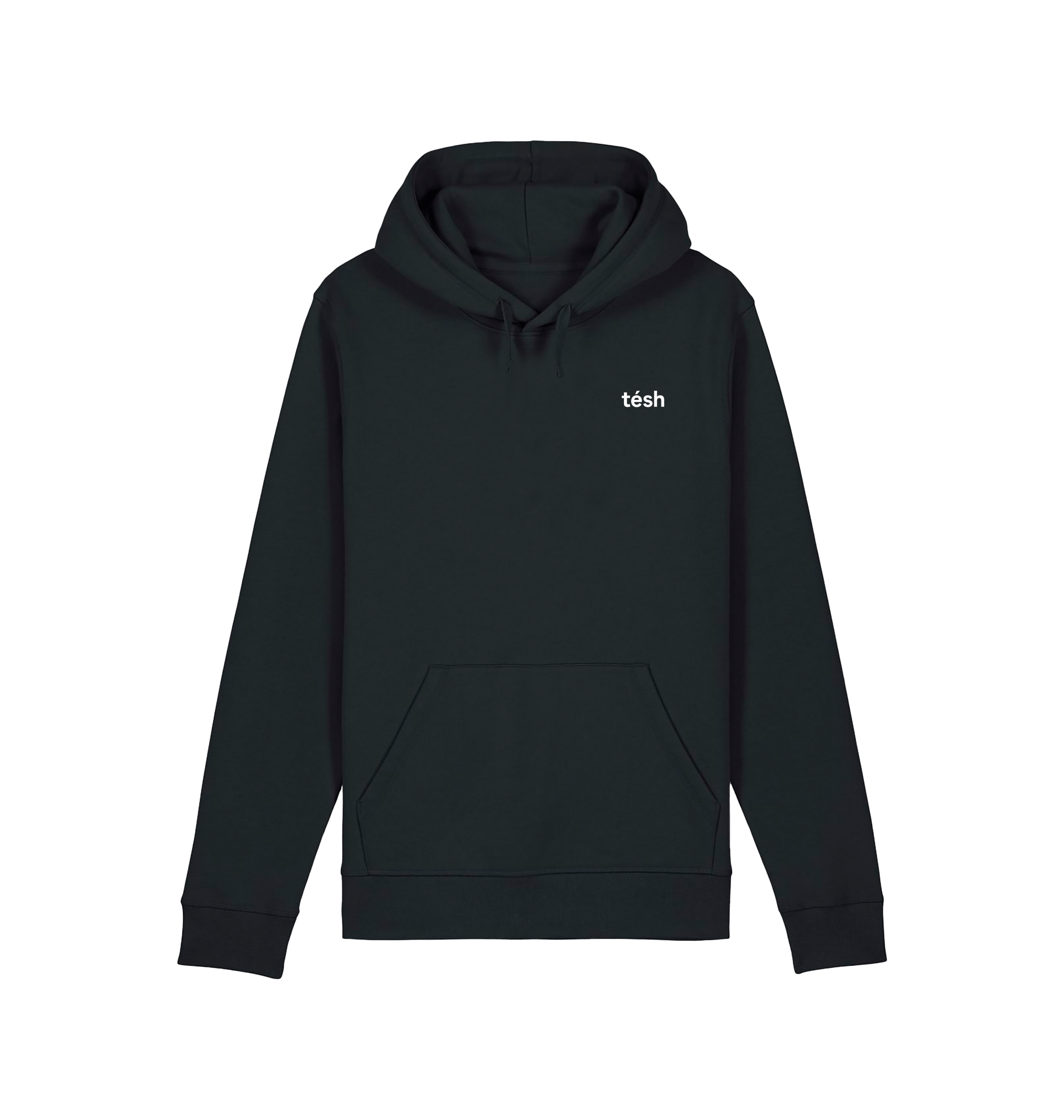 Black Printed Hoody Front