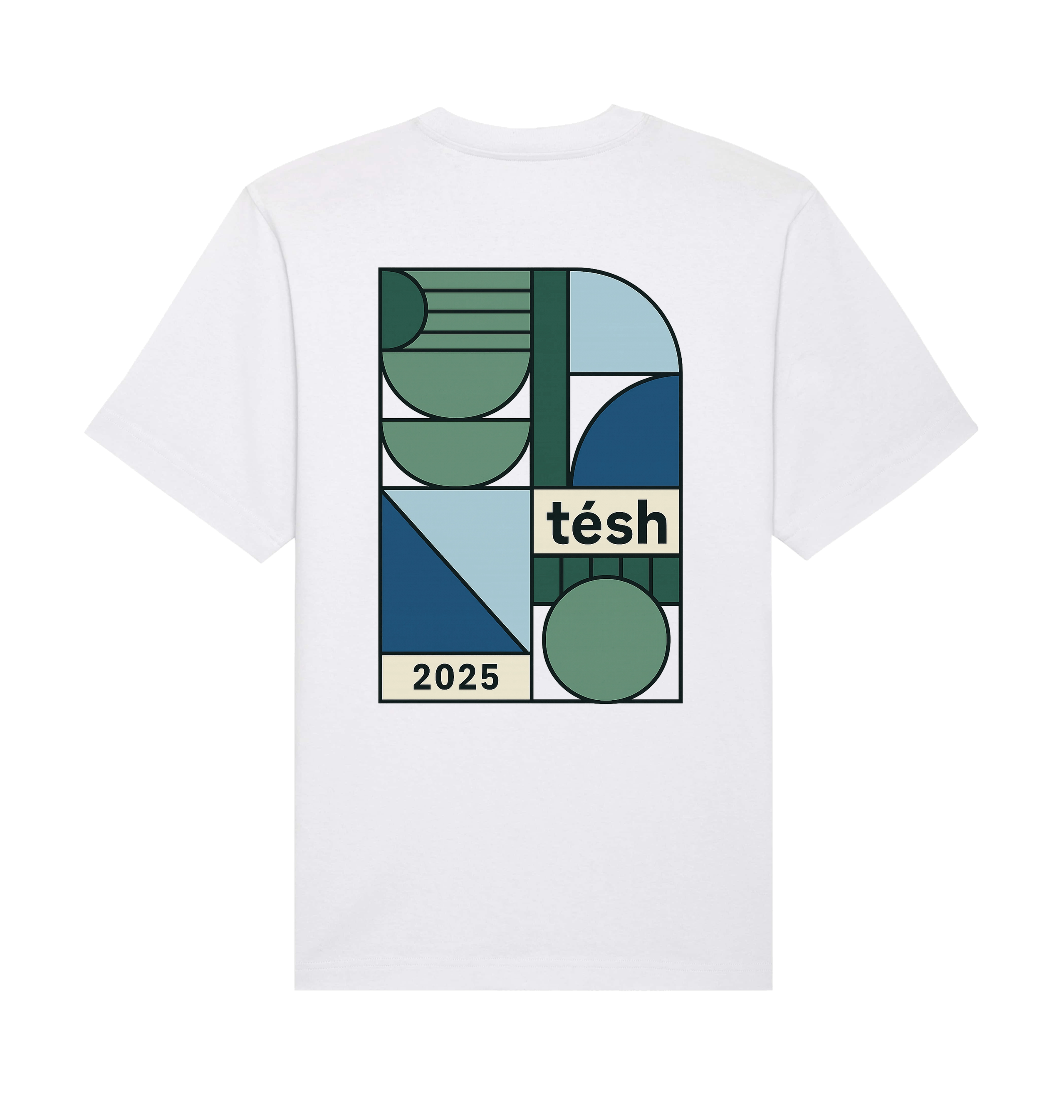 White Printed T-shirt Back