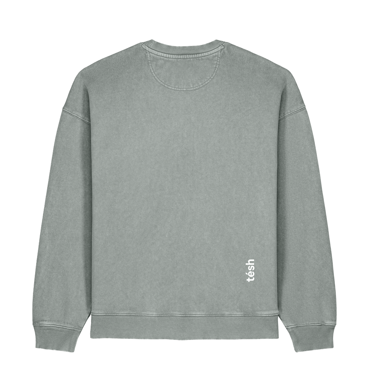 Garment Misty Grey Printed Sweater Back