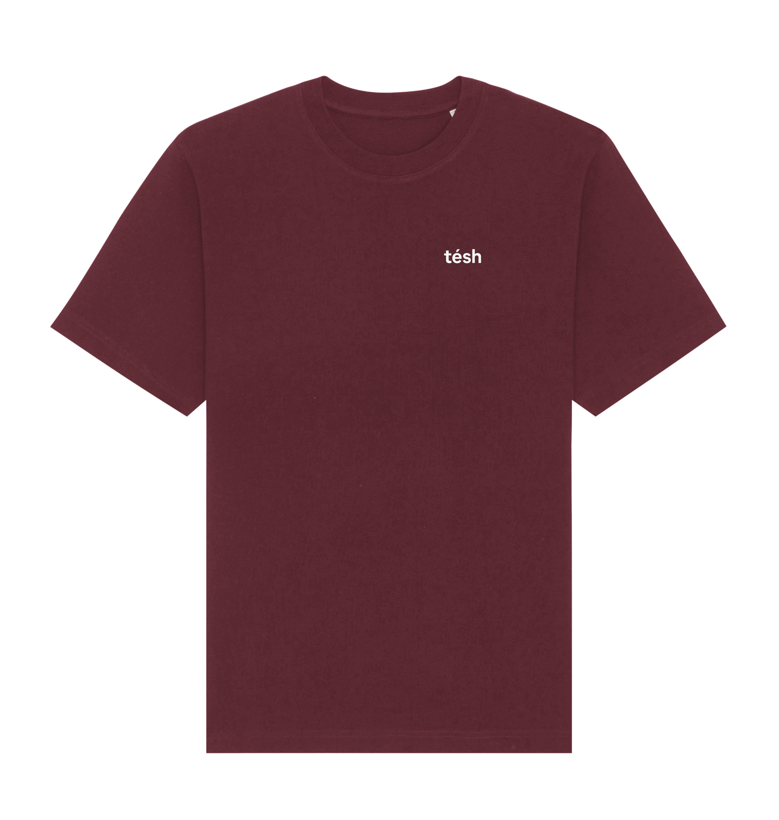 Burgundy Printed T-shirt Front