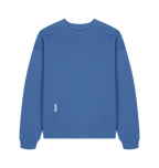 Mindful Blue Printed Sweater Front