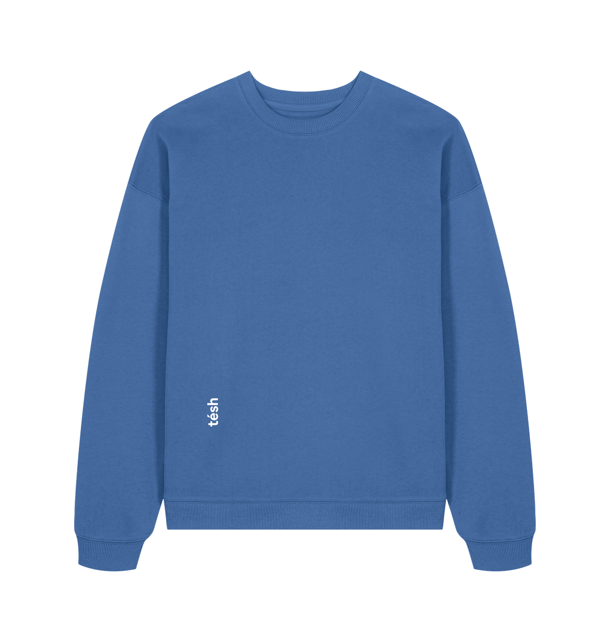 Mindful Blue Printed Sweater Front