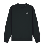 Black Printed Sweater Front