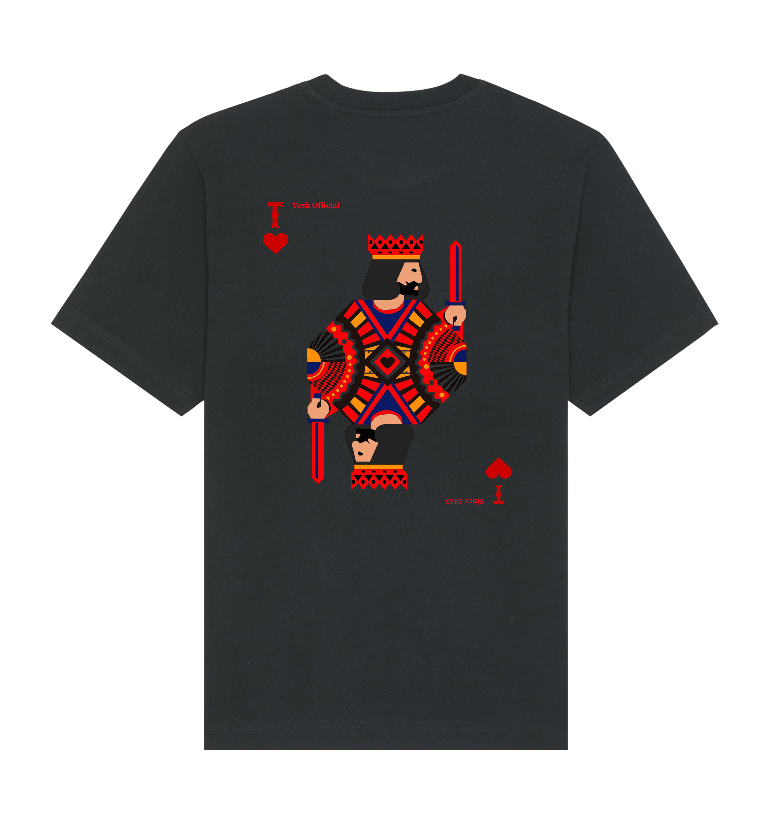 Black Printed T-shirt Back