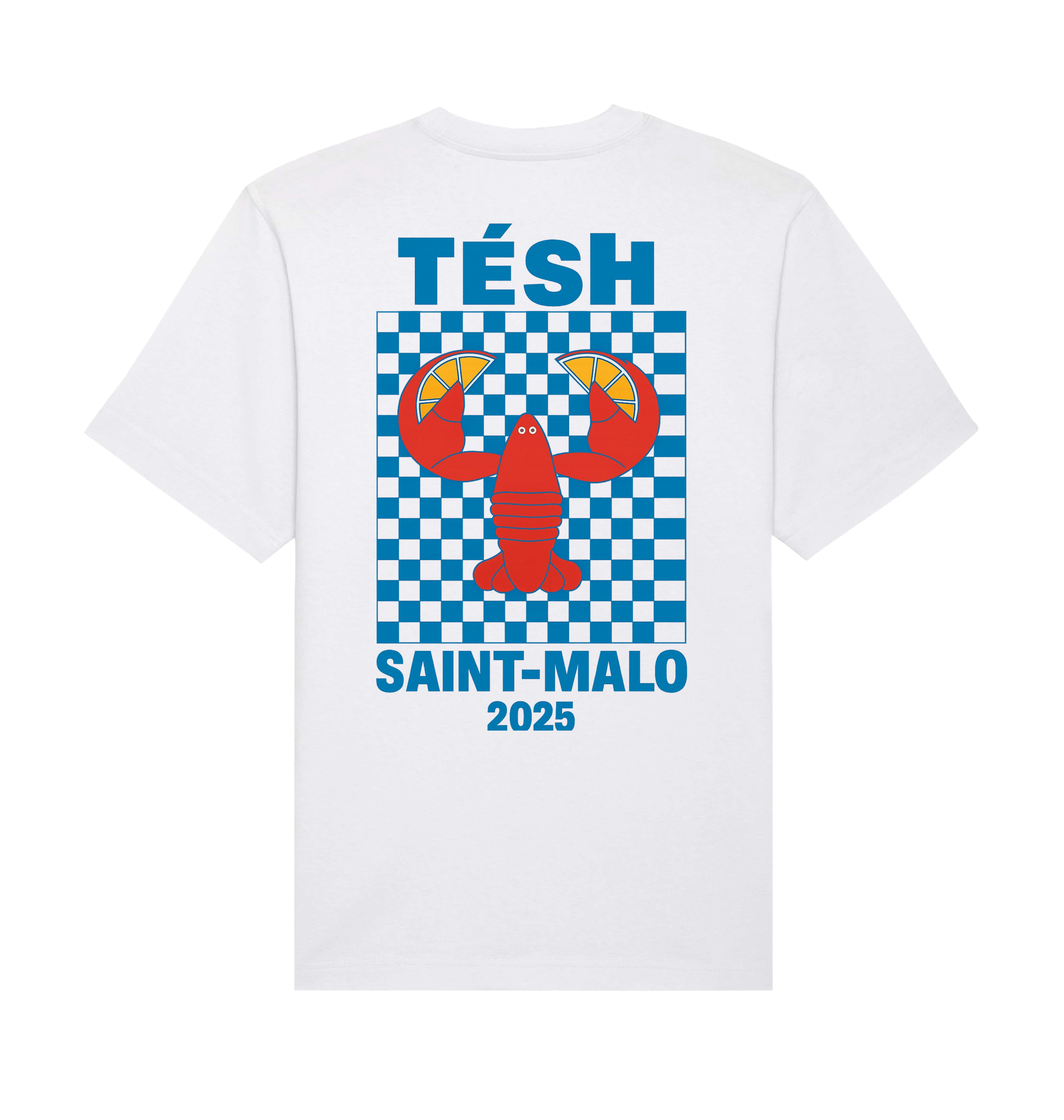 White Printed T-shirt Back