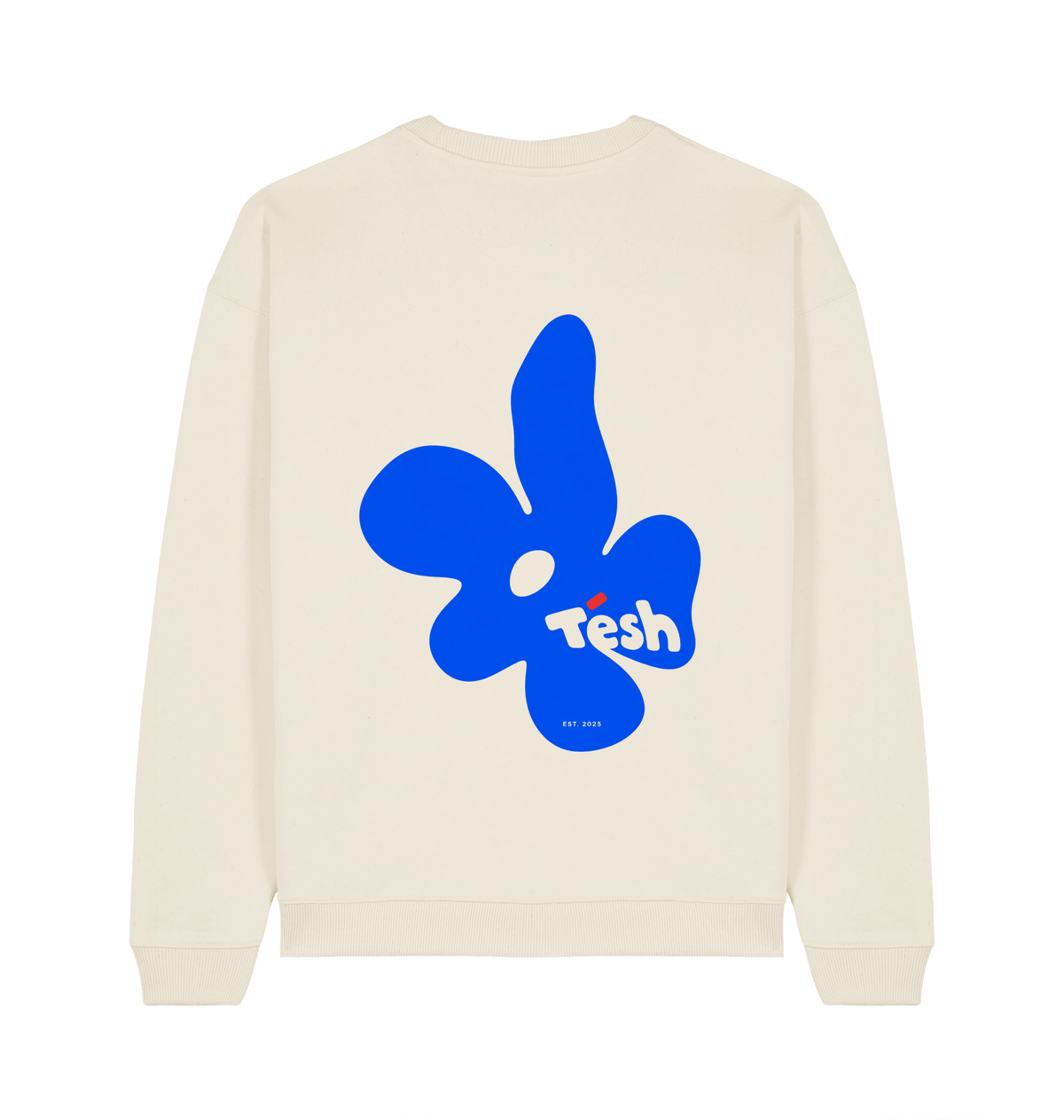 Natural Raw Printed Sweater Back