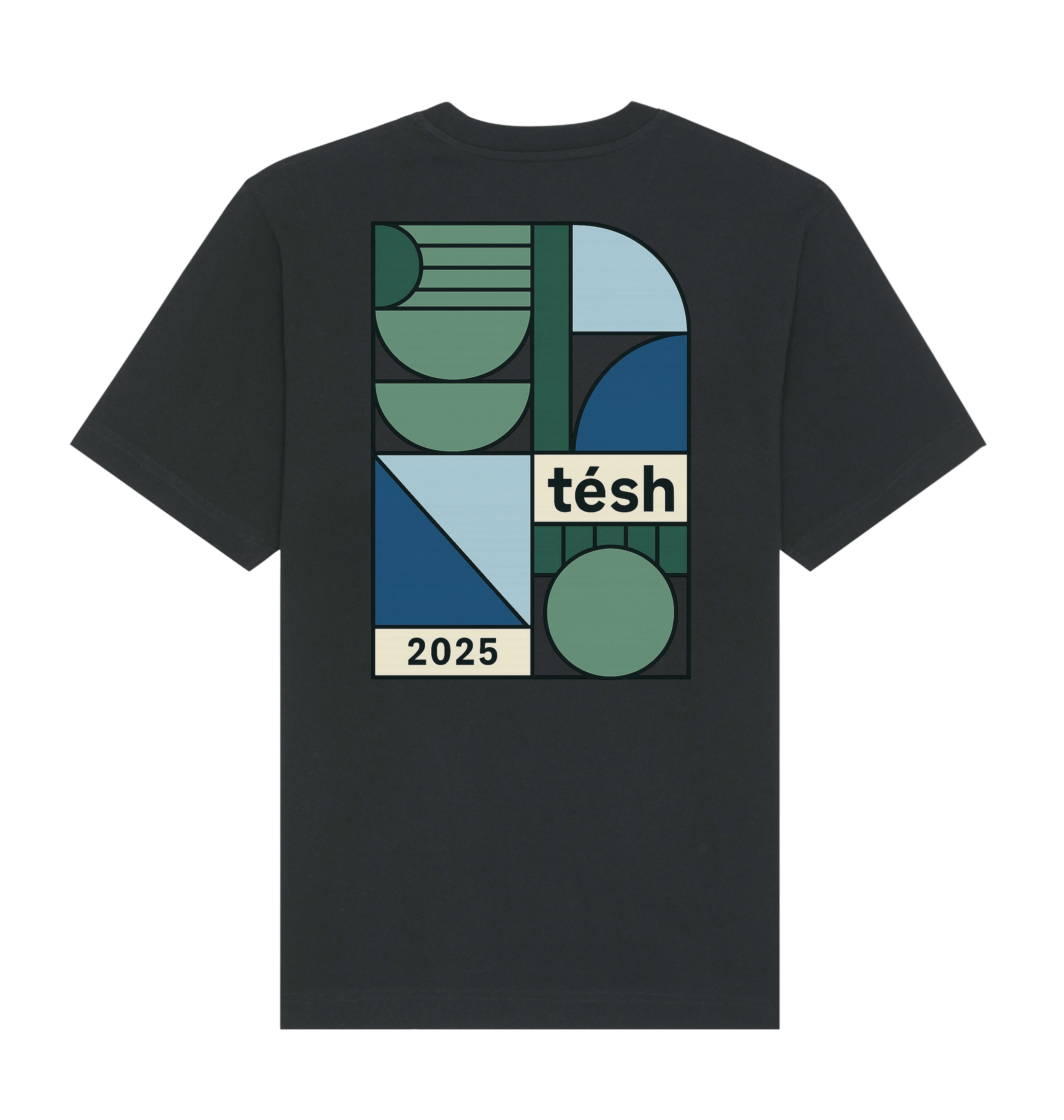 Black Printed T-shirt Back