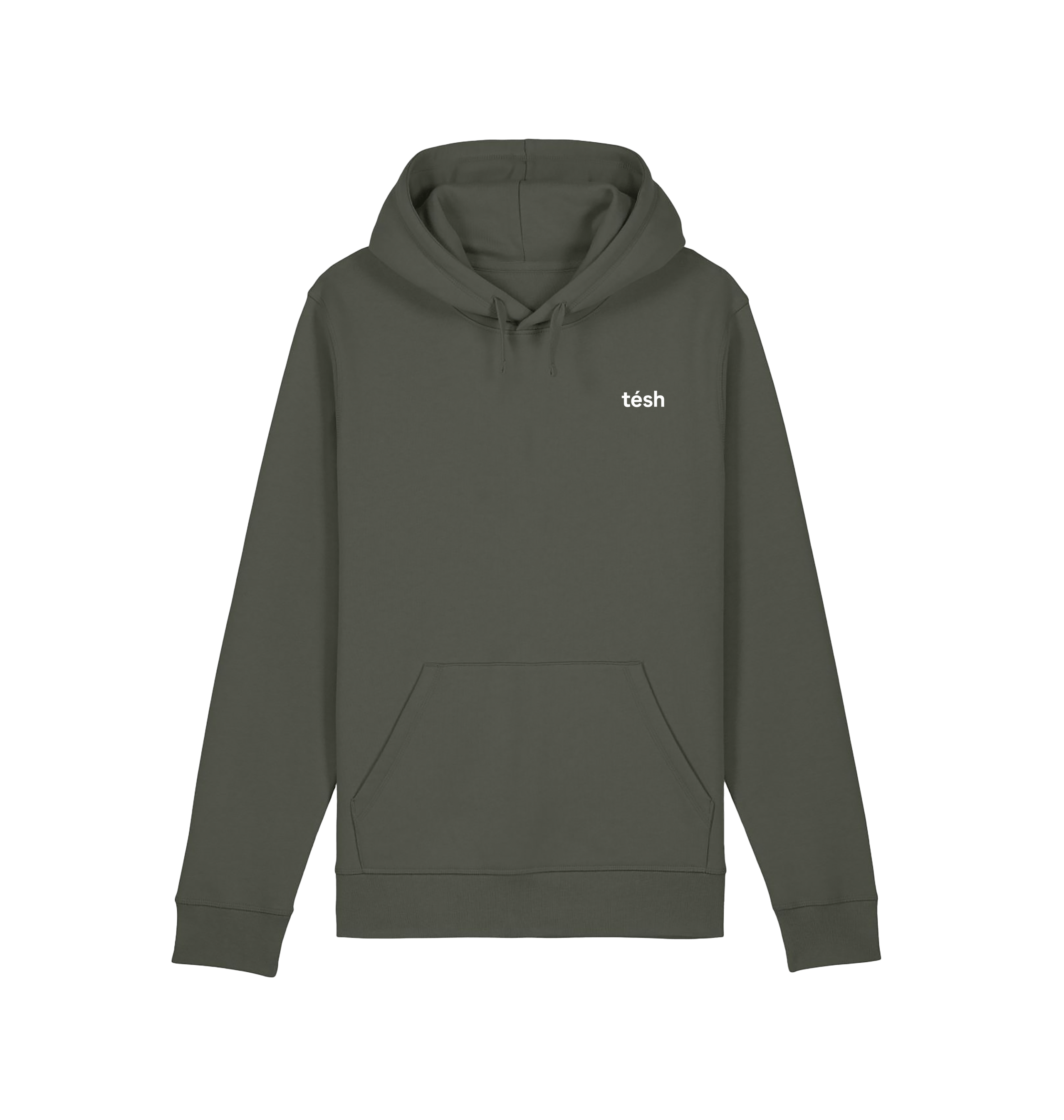 Khaki Printed Hoody Front