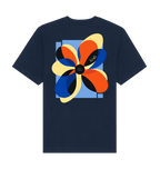French Navy Printed T-shirt Back