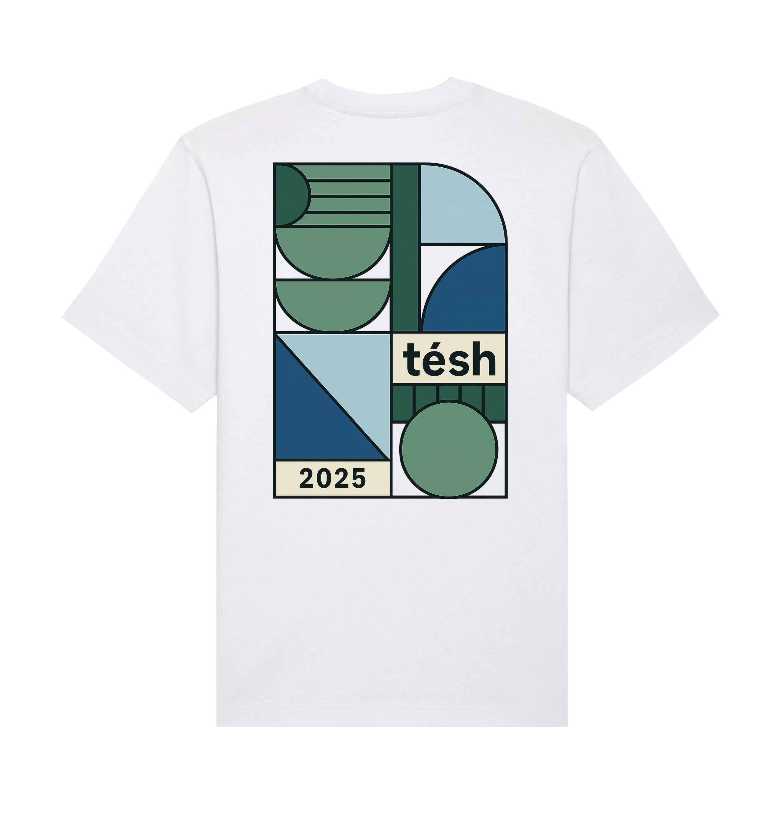 White Printed T-shirt Back