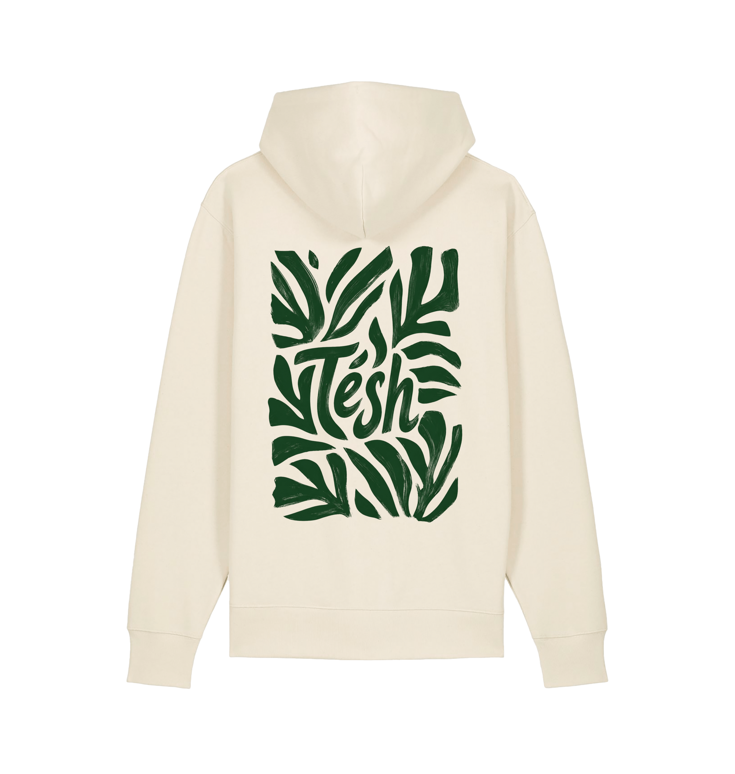 Natural Raw Printed Sweater Back