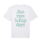 White Printed T-shirt Back
