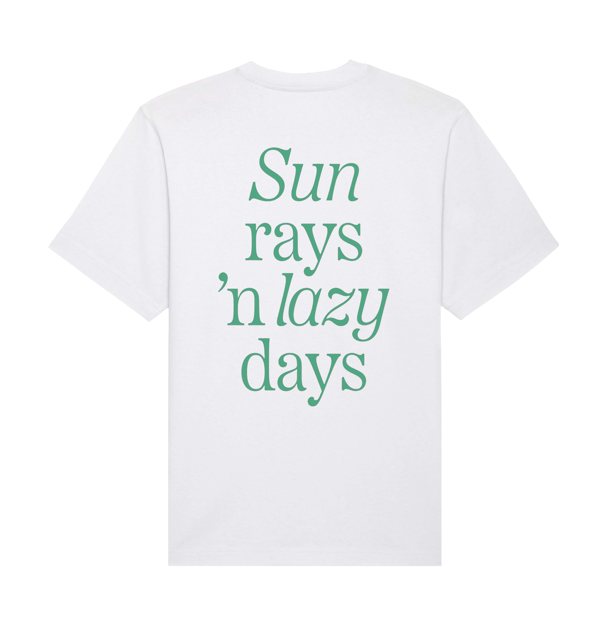White Printed T-shirt Back