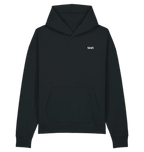 black Printed Hoody Front