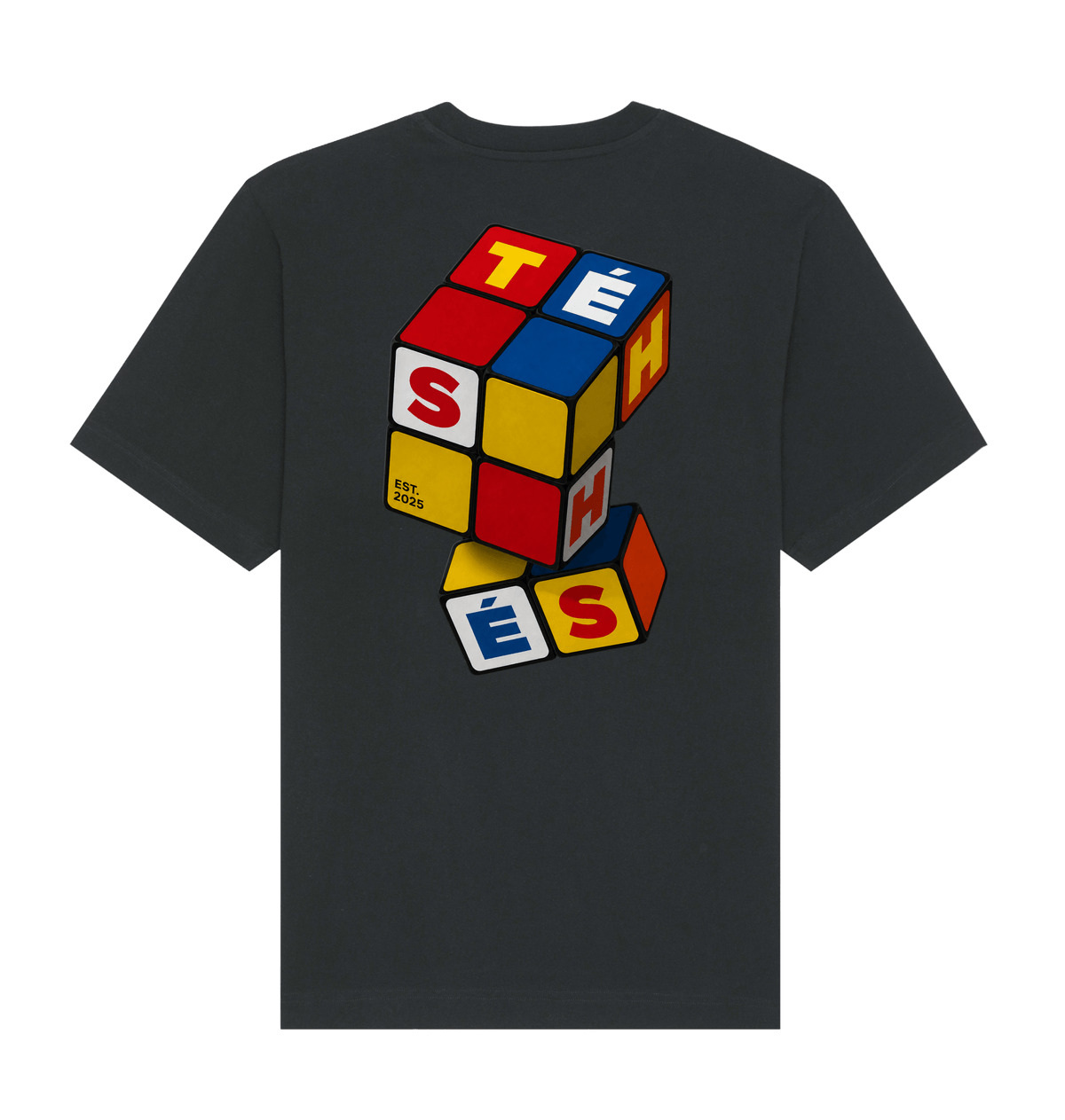 Black Printed T-shirt Back