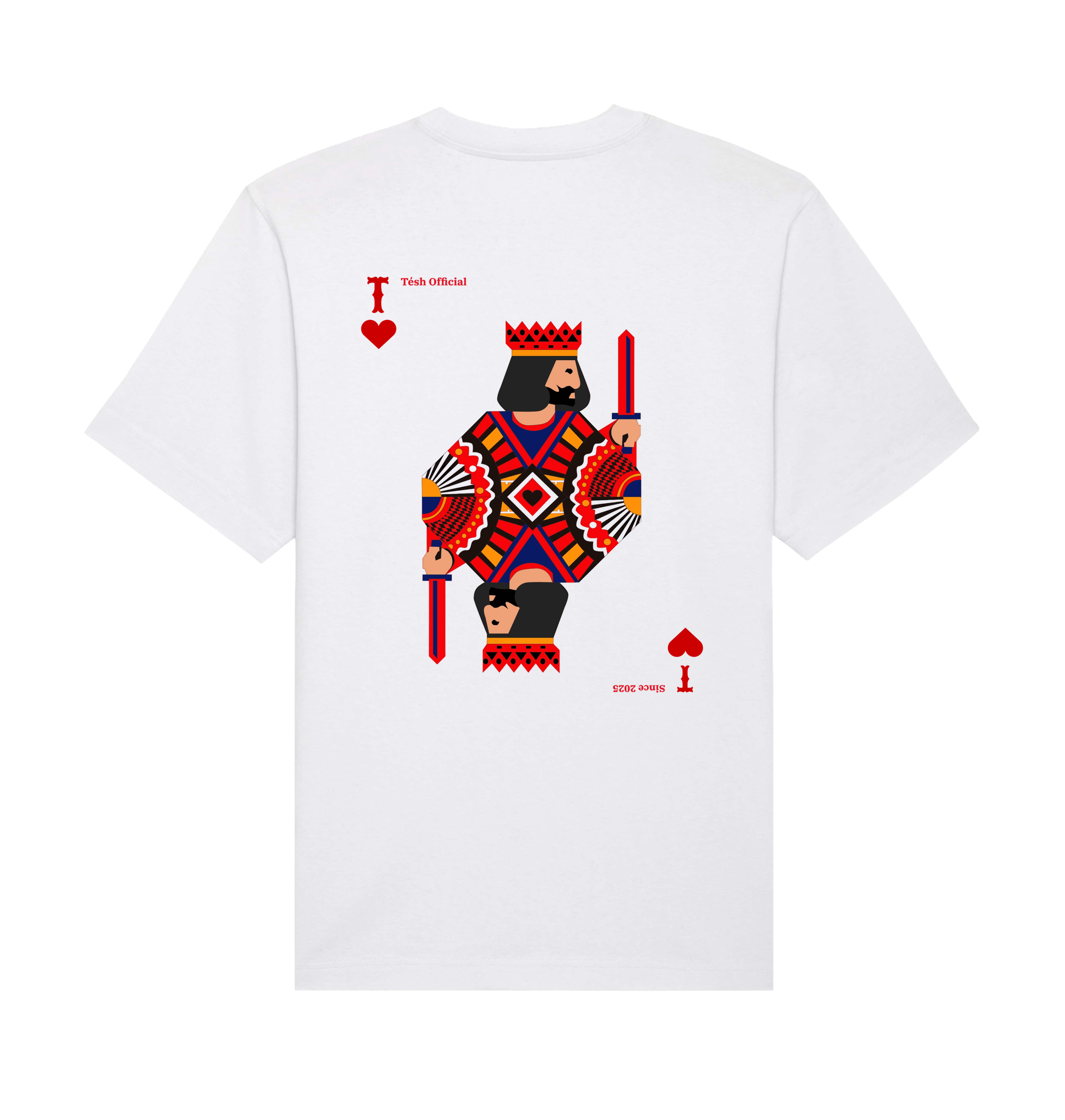 White Printed T-shirt Back