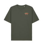 Khaki Printed T-shirt Front