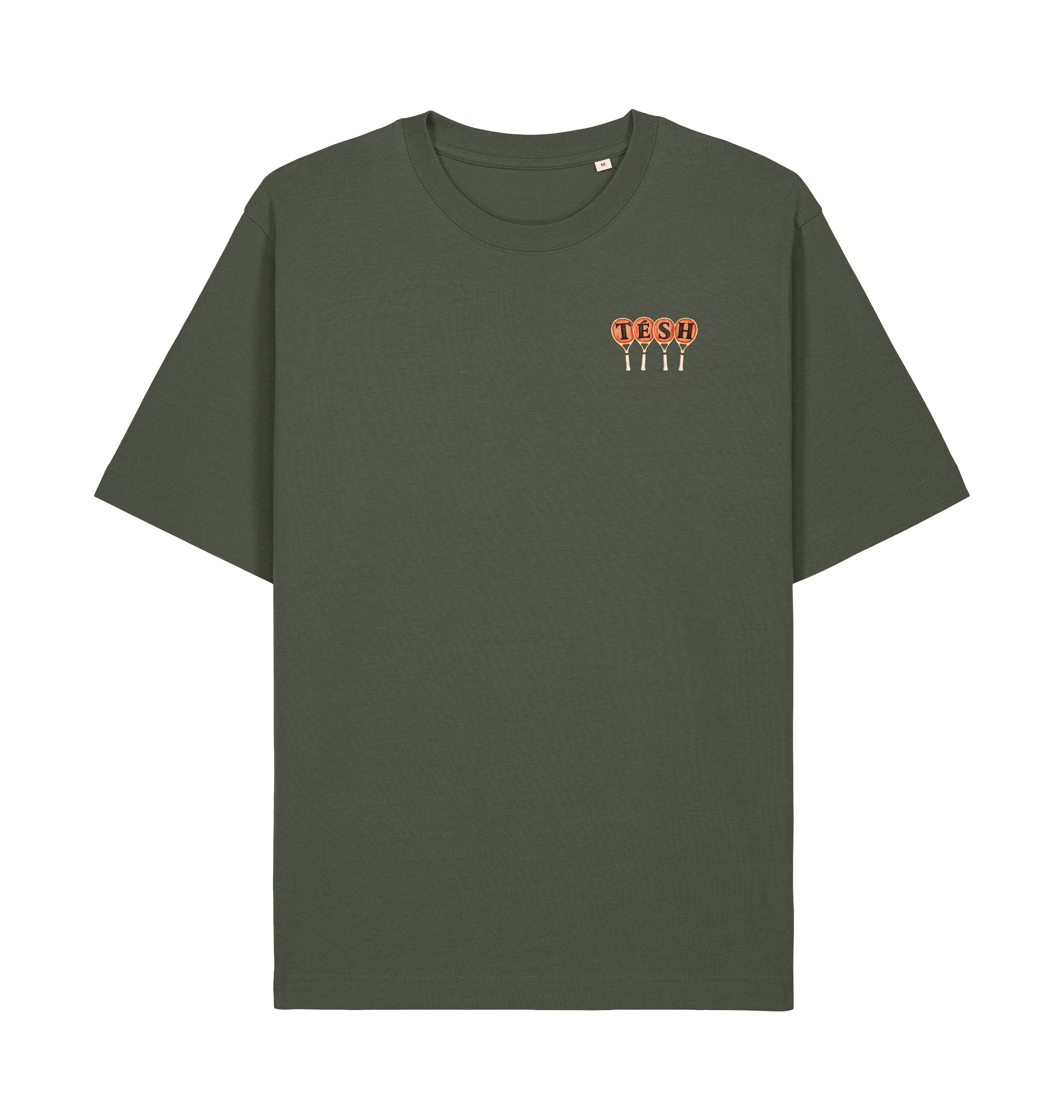Khaki Printed T-shirt Front