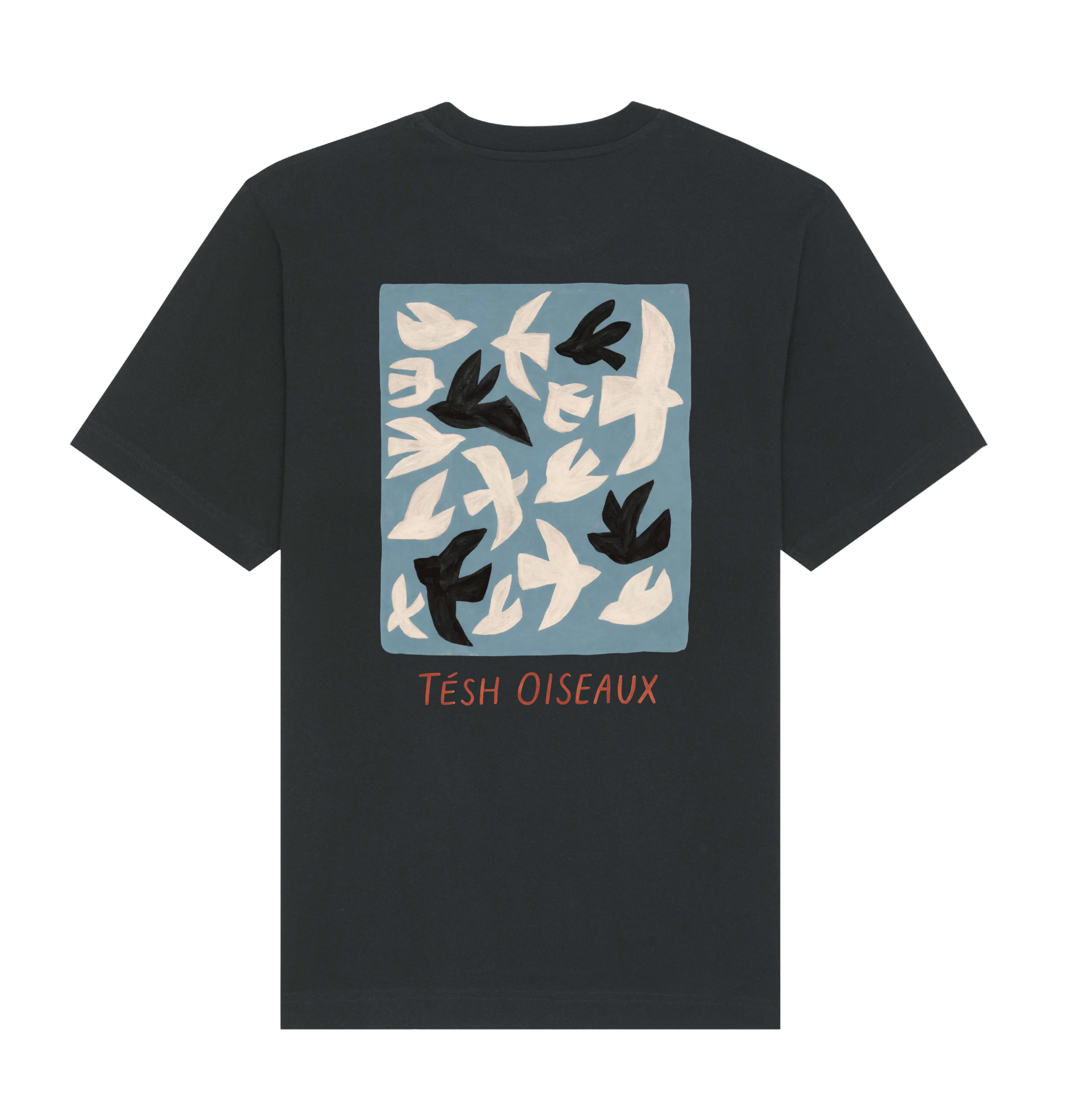 Black Printed T-shirt Back