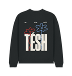 Black Printed Sweater Back