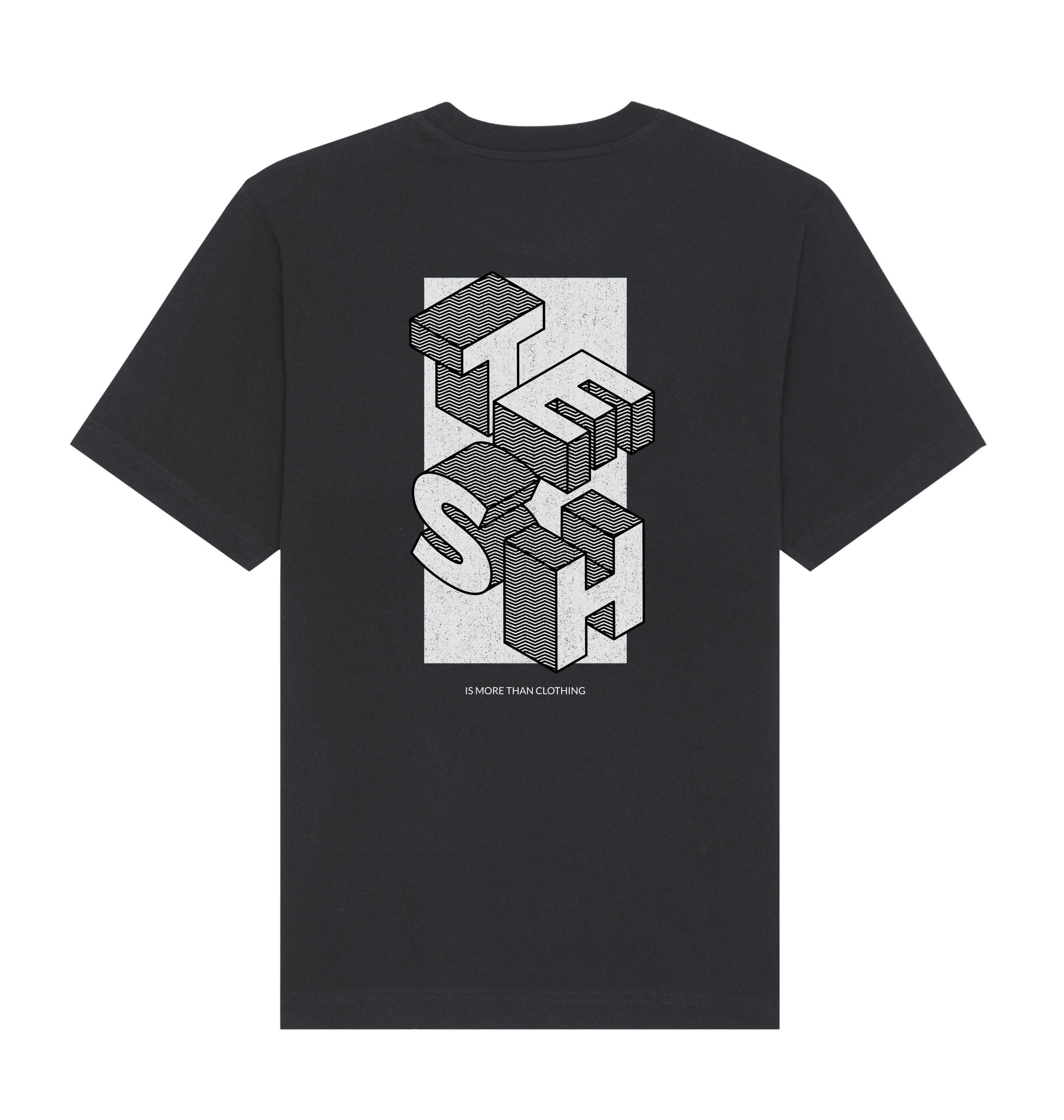 Black Printed T-shirt Back