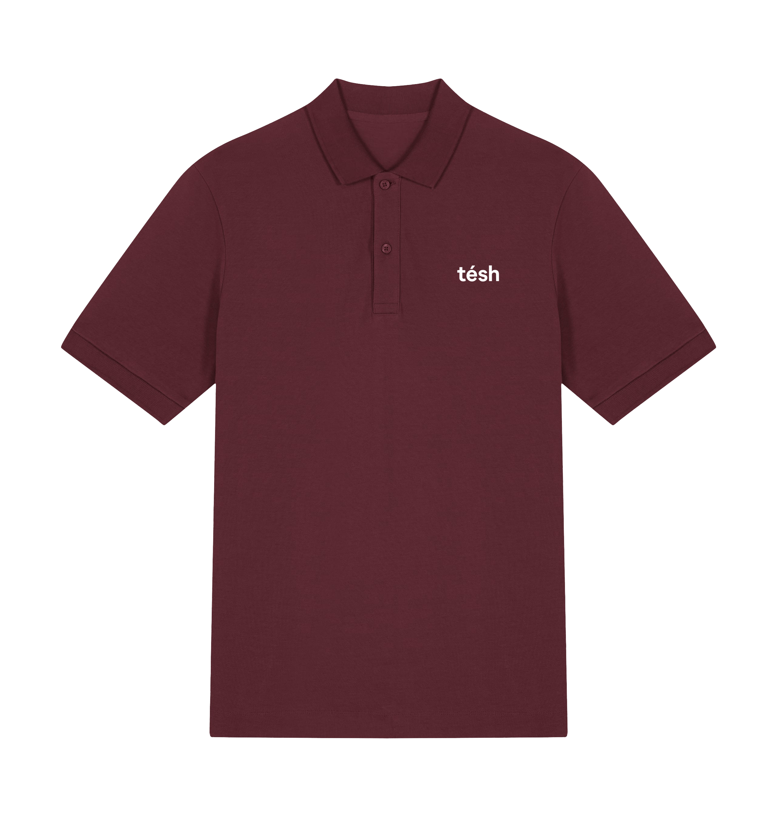 Burgundy Polo Shirt Front