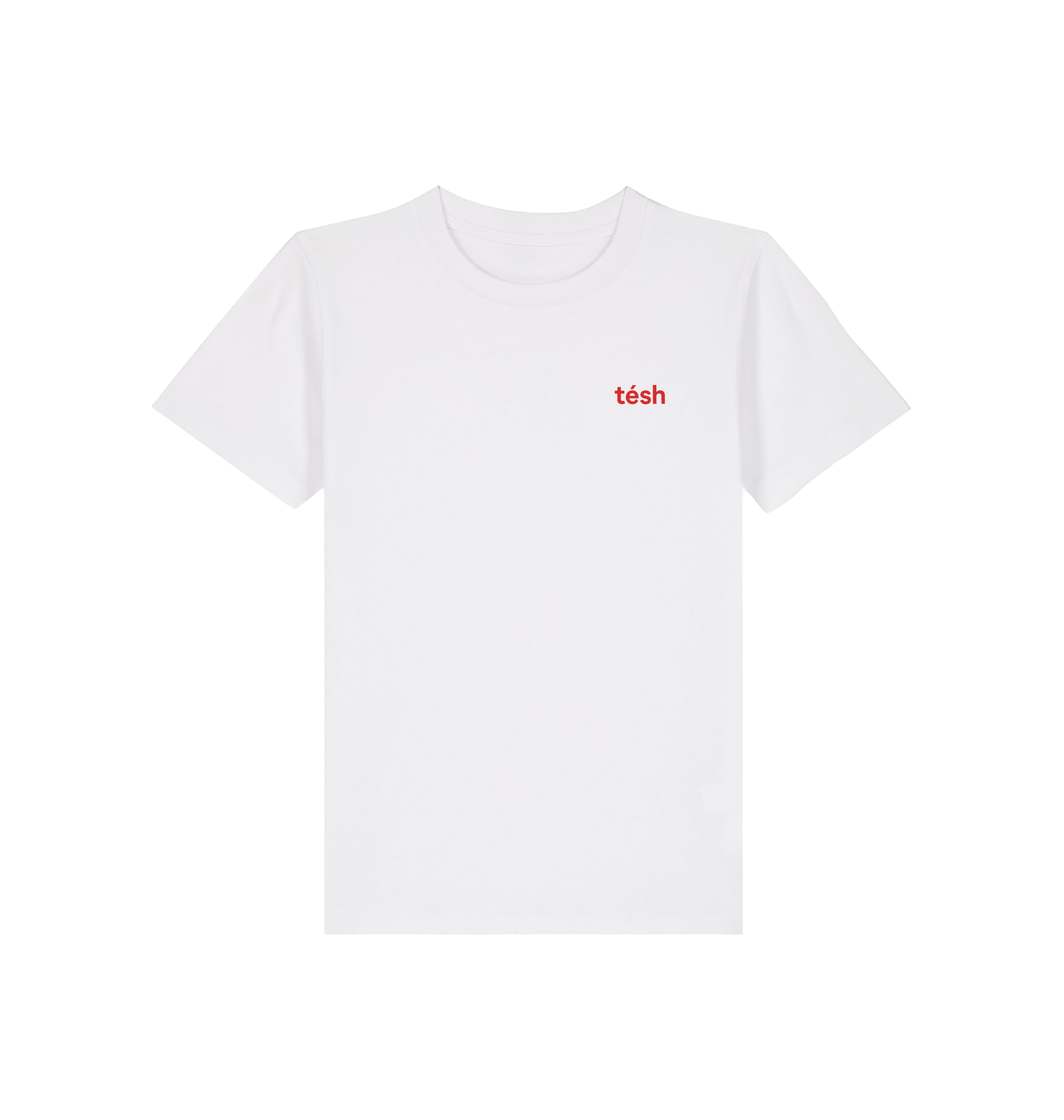 White Printed Kids T-Shirt Front