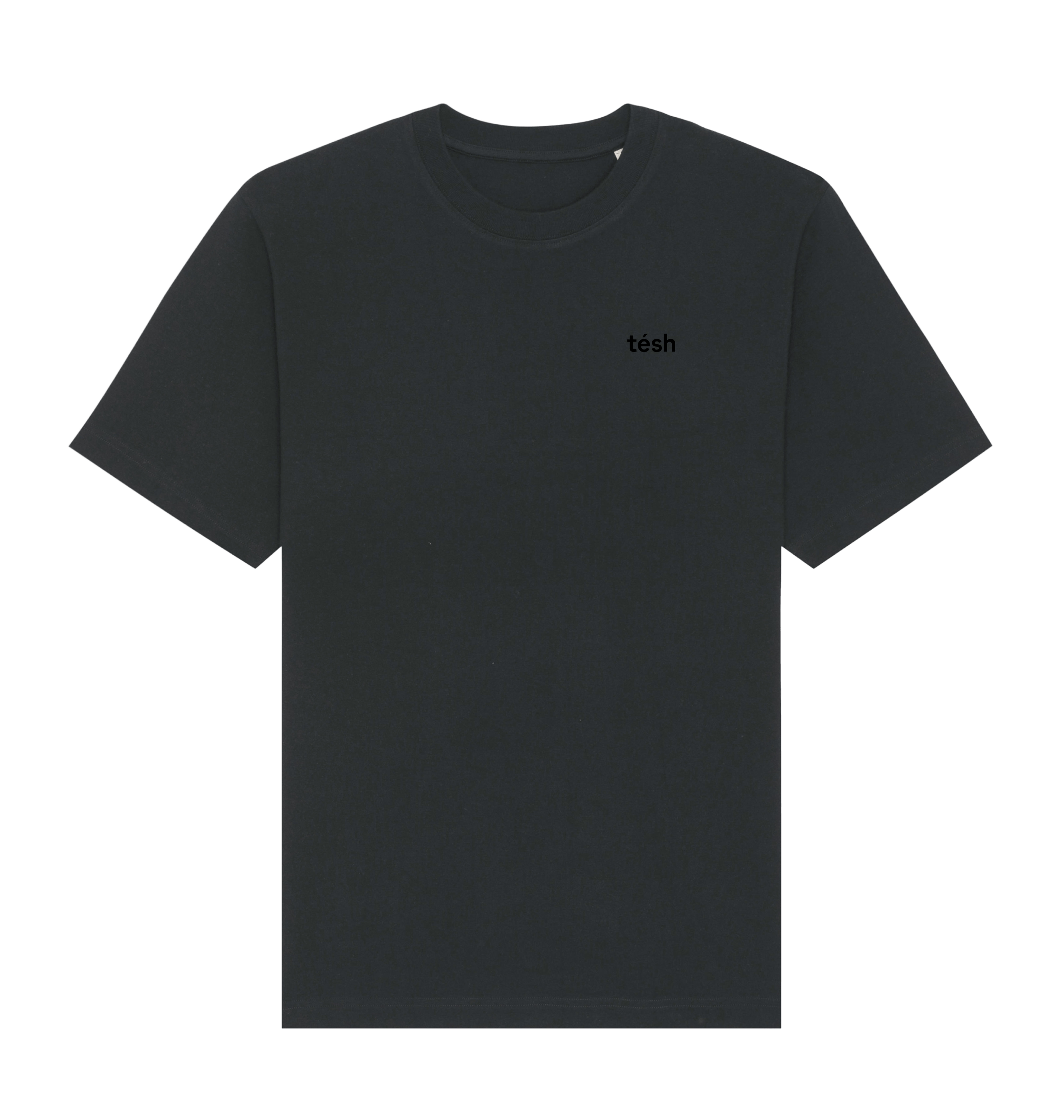 Black Printed T-shirt Front