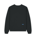 Black Printed Sweater Front