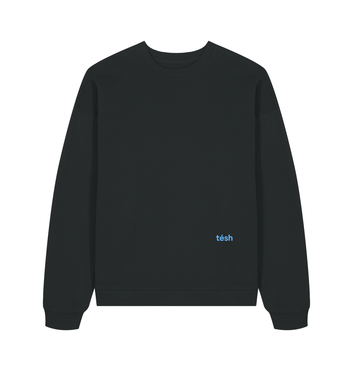 Black Printed Sweater Front