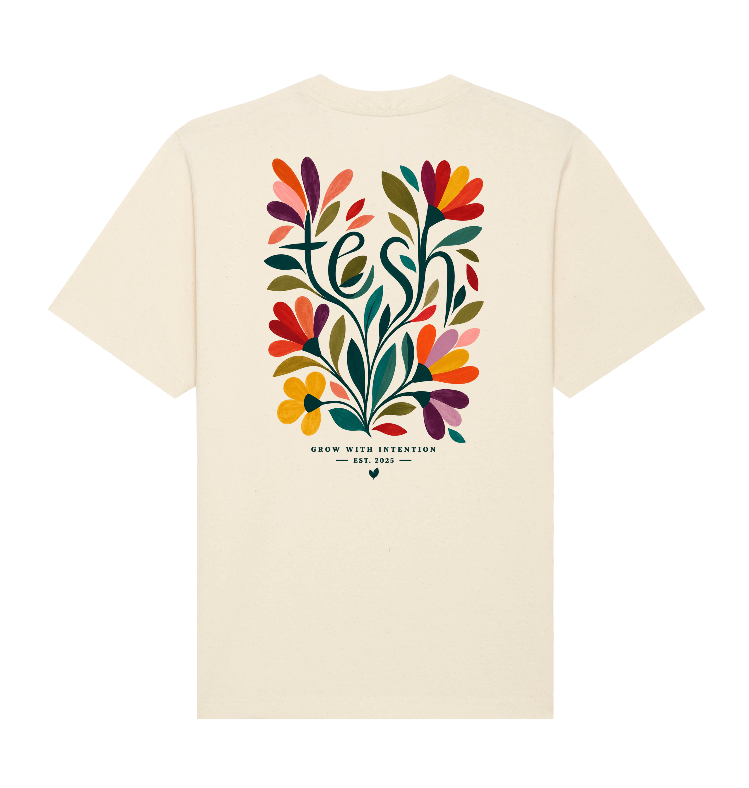 Natural Raw Printed T-shirt Back