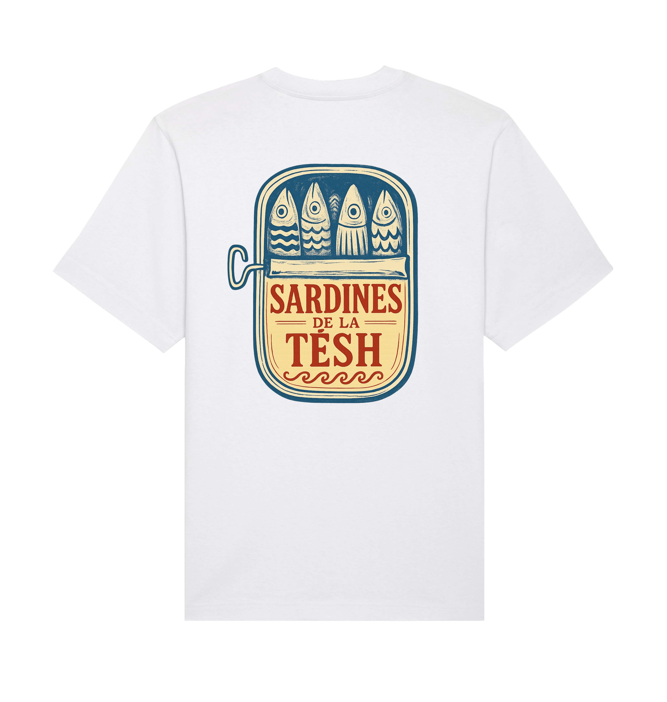 White Printed T-shirt Back